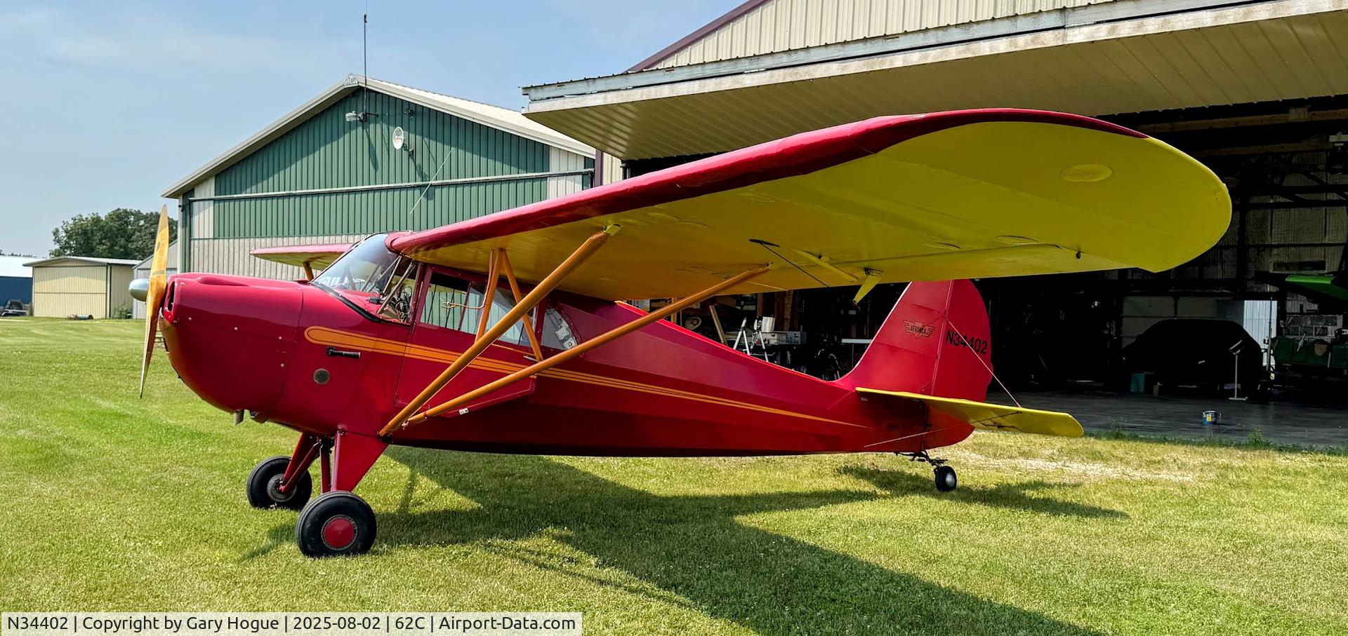 N34402, 1941 Aeronca 65-CA Super Chief C/N C-14291, At 62C