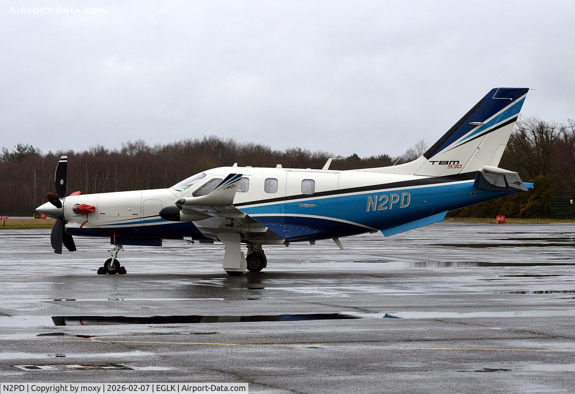 N2PD, 2016 SOCATA TBM-700 C/N 1141, Socata TBM-930 at Blackbushe.