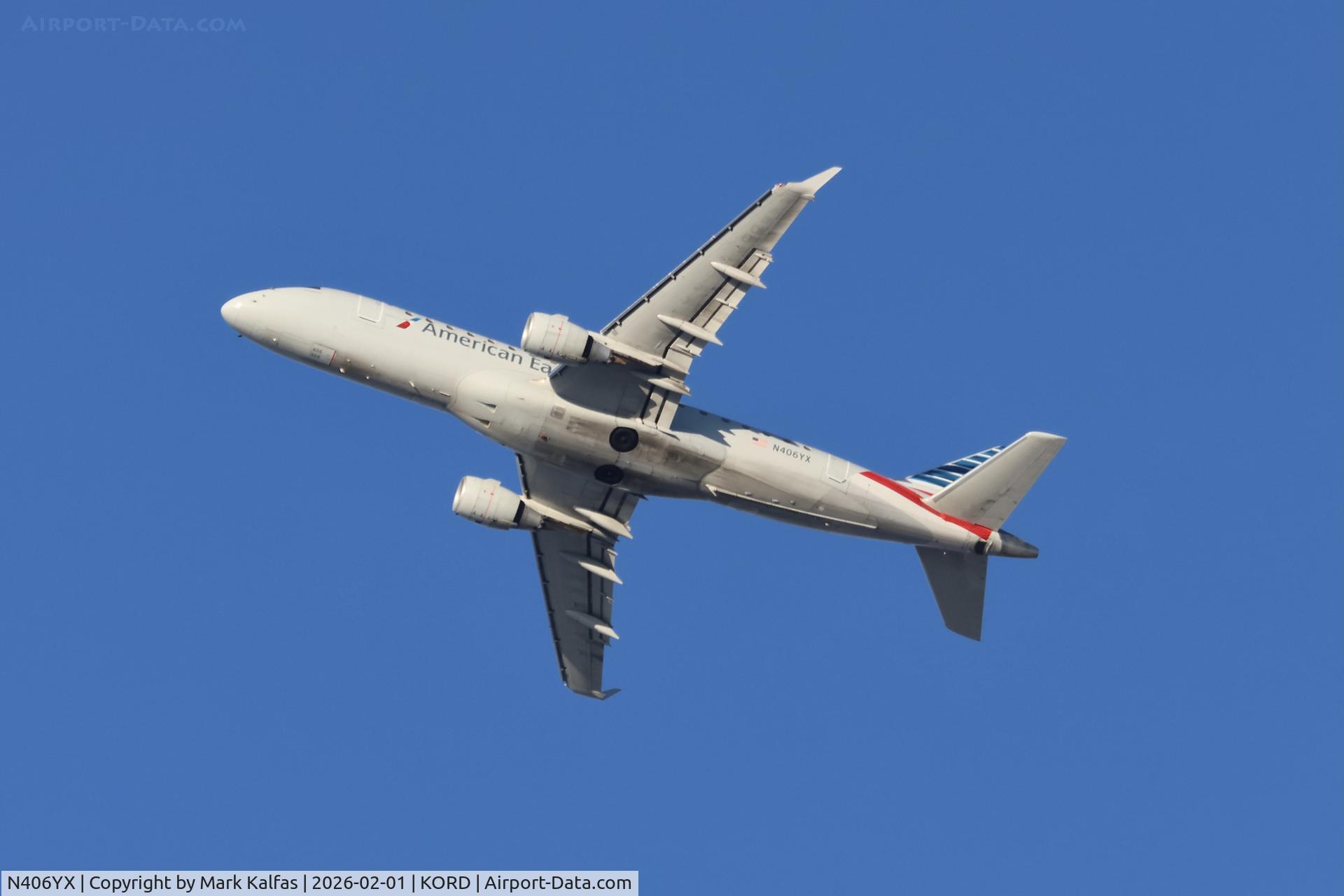 N406YX, 2013 Embraer 175LR (ERJ-170-200LR) C/N 17000369, E75L Republic Airways/ American Eagle Embraer 170/175 N406YX RPA4511 ORD-PIT