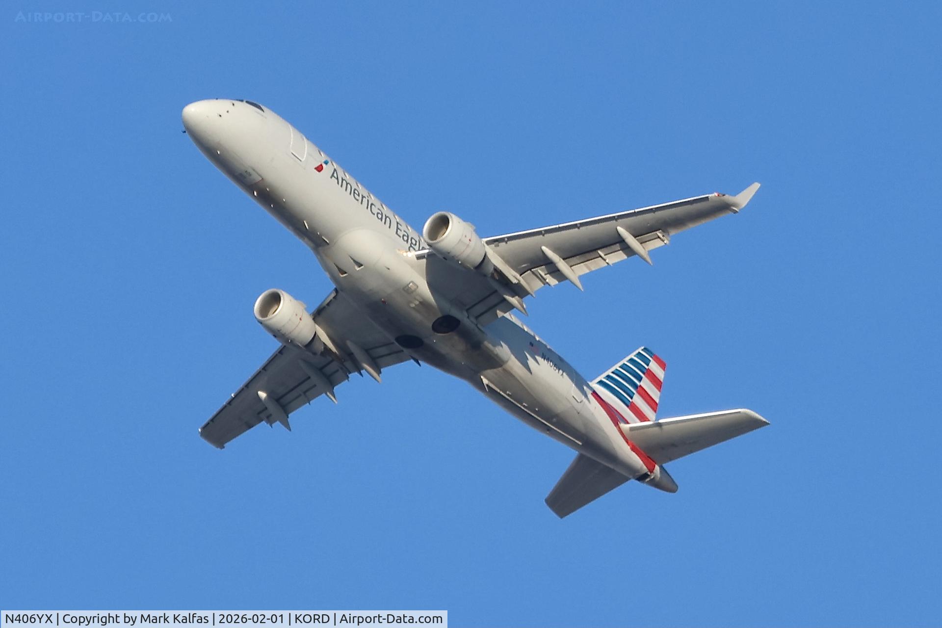 N406YX, 2013 Embraer 175LR (ERJ-170-200LR) C/N 17000369, E75L Republic Airways/ American Eagle Embraer 170/175 N406YX RPA4511 ORD-PIT
