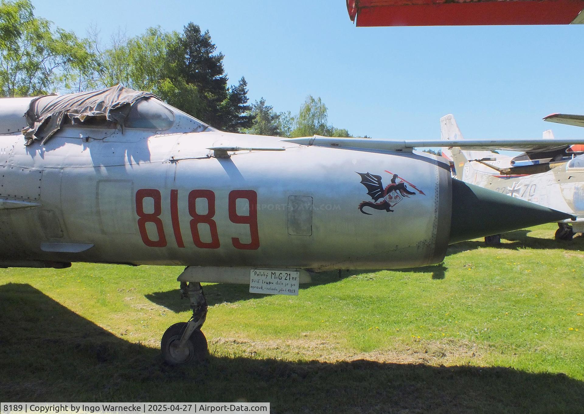 8189, Mikoyan-Gurevich MiG-21MF-75 C/N 96008189, Mikoyan i Gurevich MiG-21MF-75 FISHBED-J at the Air Park Zruč-Senec