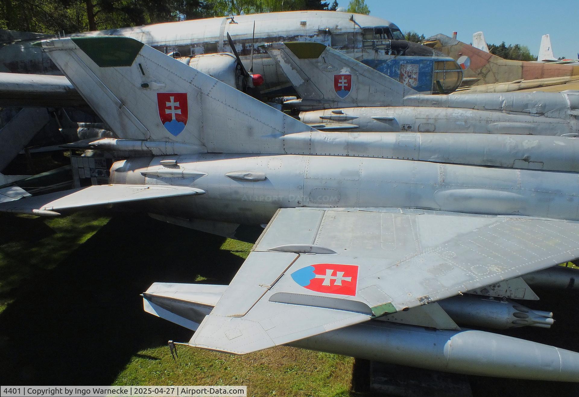 4401, Mikoyan-Gurevich MiG-21MF C/N 964401, Mikoyan i Gurevich MiG-21MF FISHBED-J at the Air Park Zruč-Senec