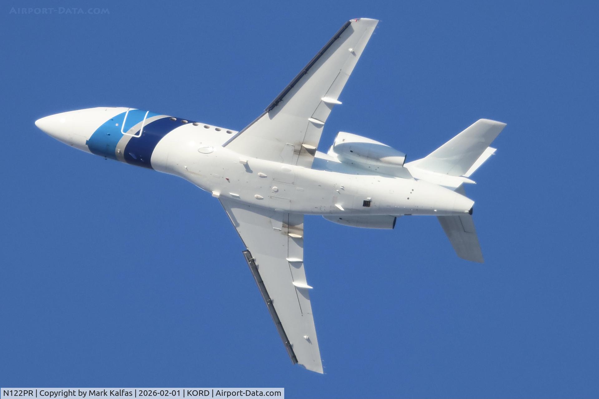 N122PR, 1998 Dassault Falcon 2000 C/N 57, F2TH DASSAULT AVIATION FALCON 2000 N122PR Departing 28C ORD