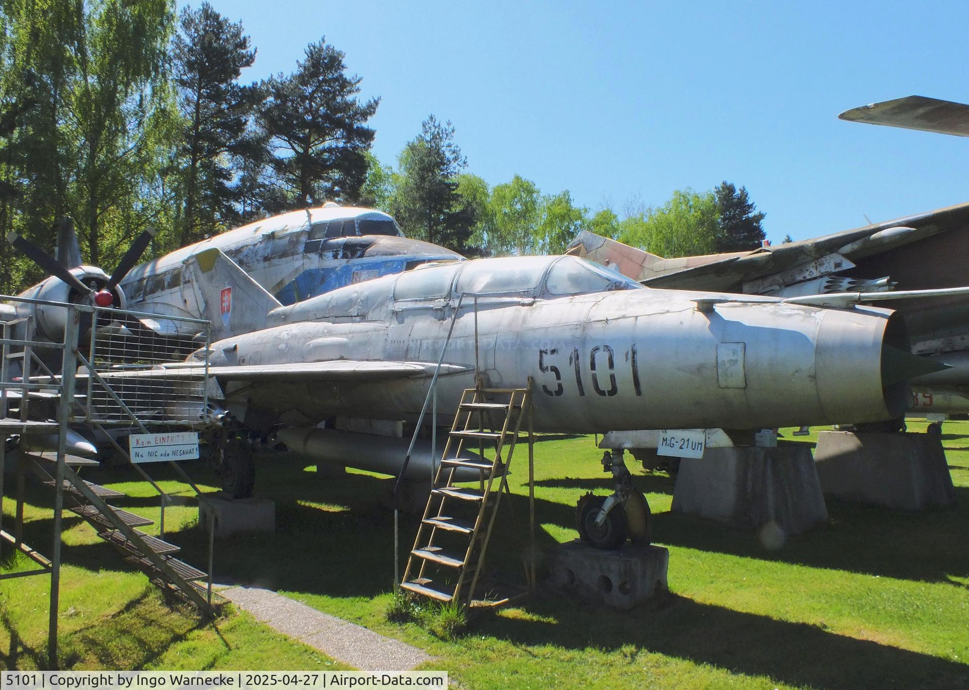 5101, Mikoyan-Gurevich MIG-21UM C/N 516923001, Mikoyan i Gurevich MiG-21UM MONGOL-B at the Air Park Zruč-Senec