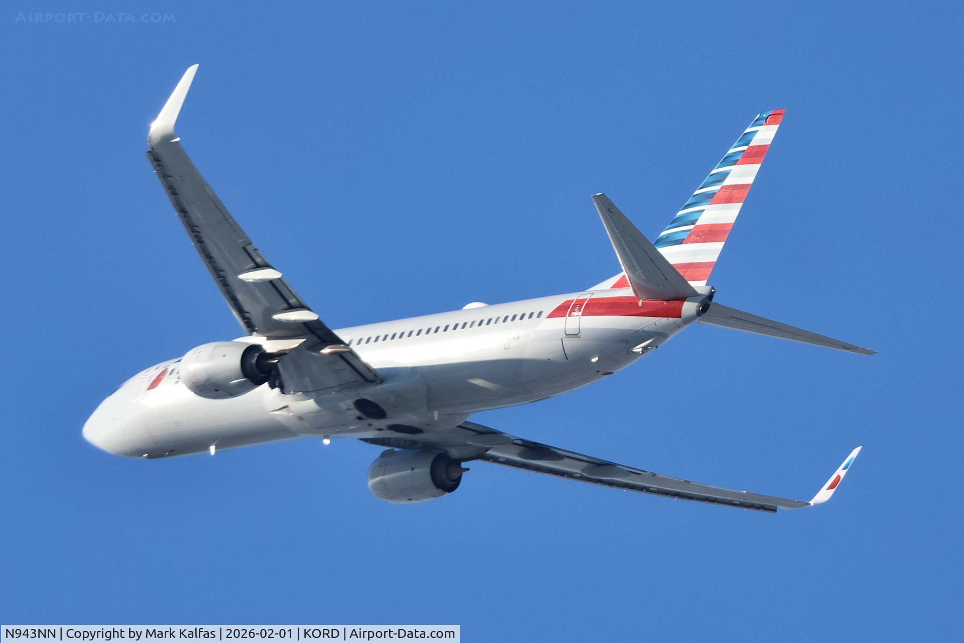 N943NN, 2013 Boeing 737-823 C/N 31177, B738 American Boeing 737-823 N943NN AA1302 ORD-LAX