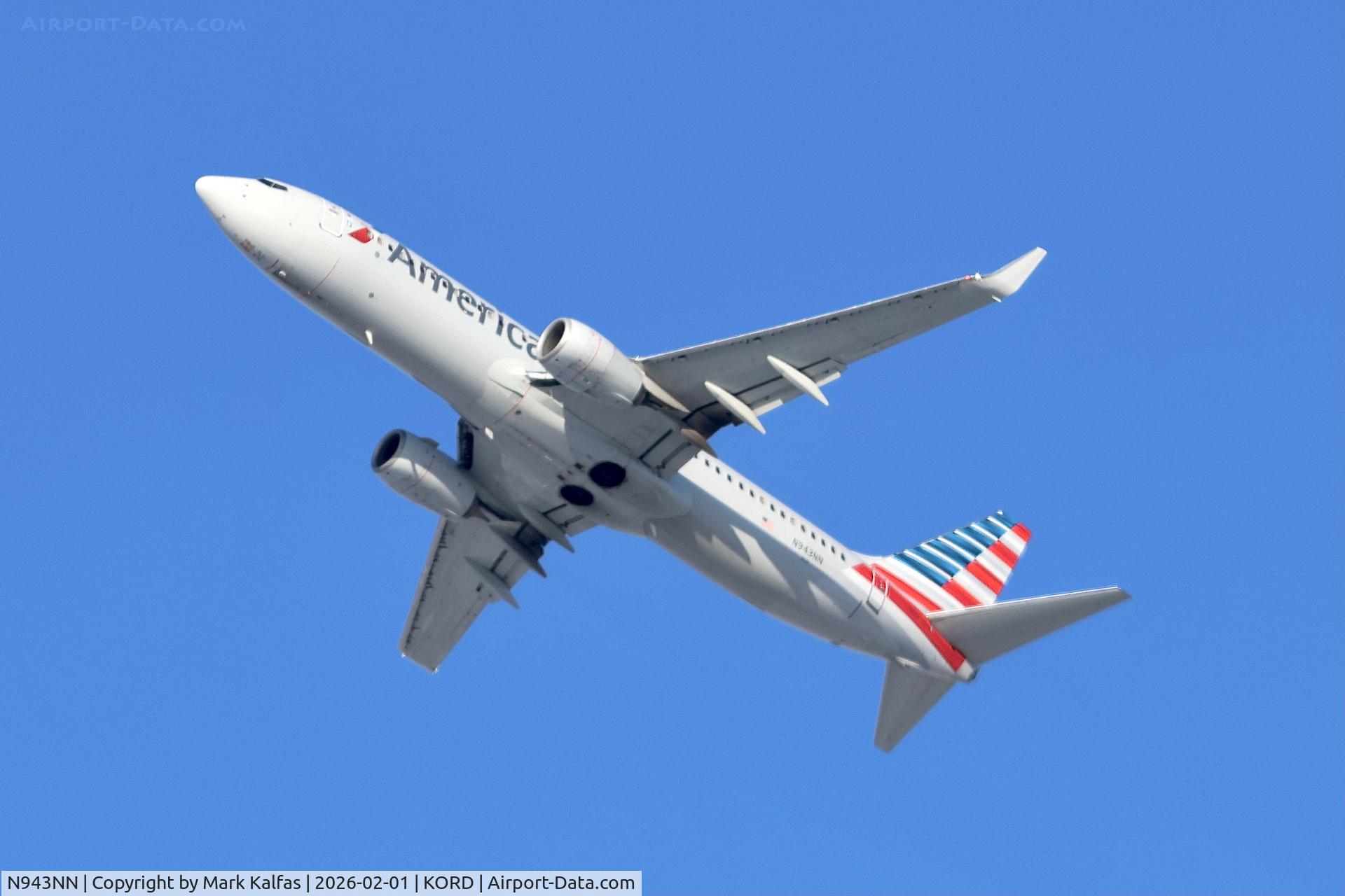 N943NN, 2013 Boeing 737-823 C/N 31177, B738 American Boeing 737-823 N943NN AA1302 ORD-LAX