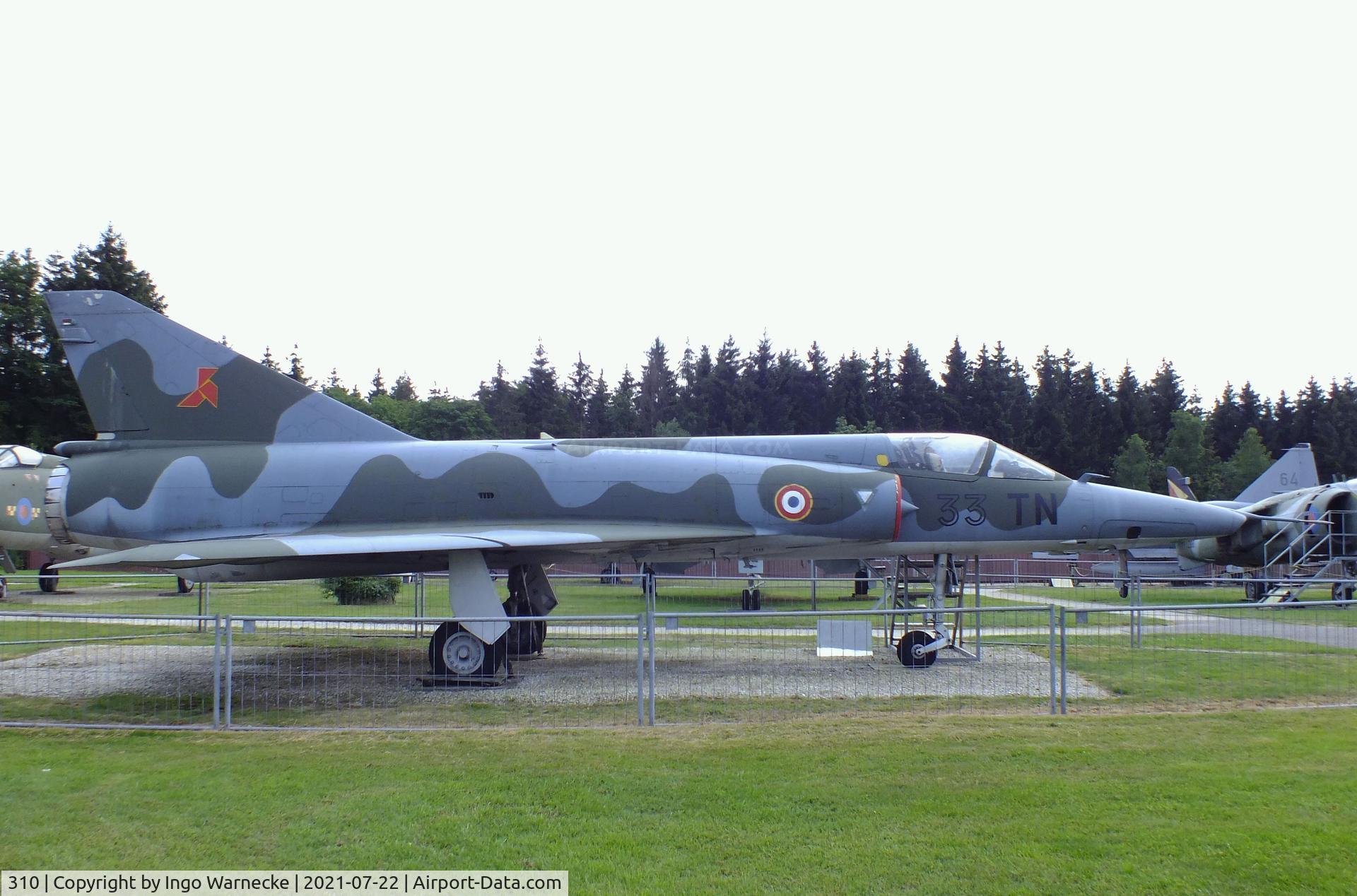 310, Dassault Mirage IIIR C/N 310, Dassault Mirage III R (really c/n 310, displayed as '304') at the Flugausstellung P. Junior, Hermeskeil