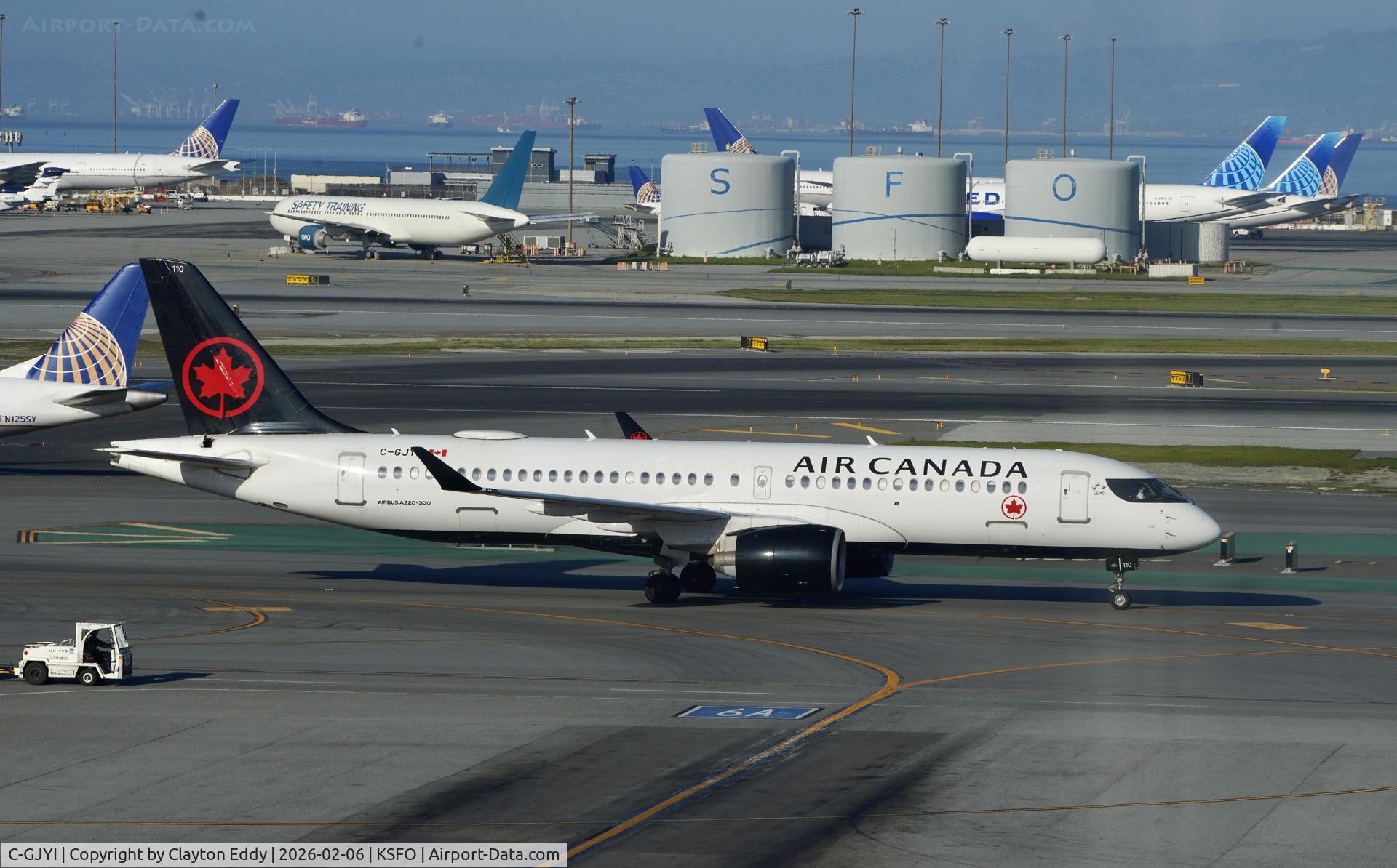 C-GJYI, 2020 Airbus A220-300 C/N 55093, Sky Terrace SFO 2026