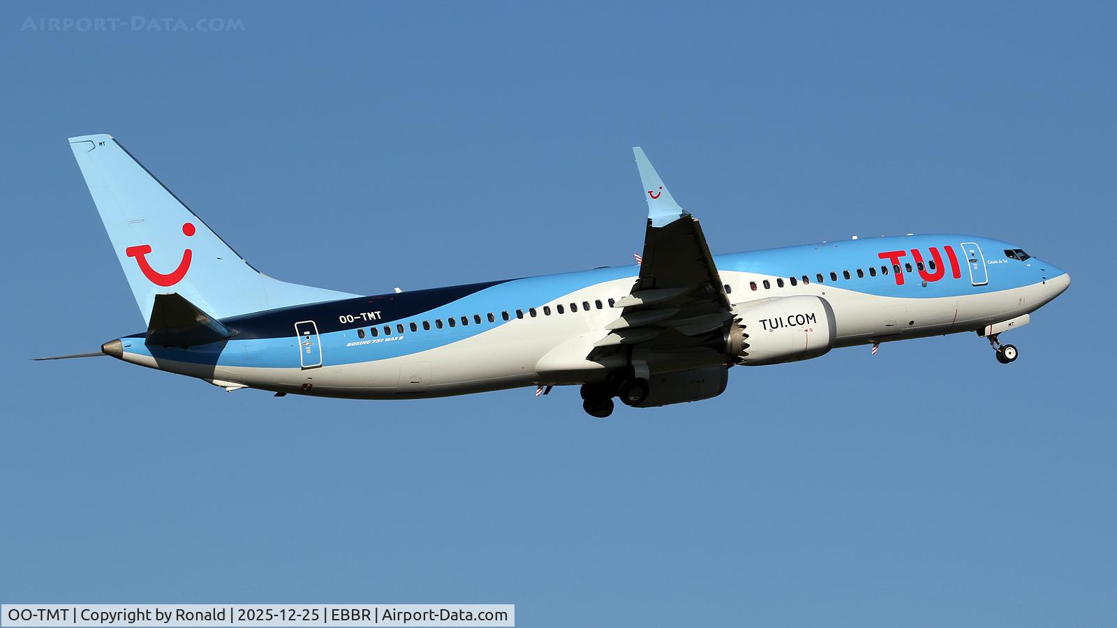 OO-TMT, 2025 Boeing 737-8 MAX C/N 44660, at ebbr