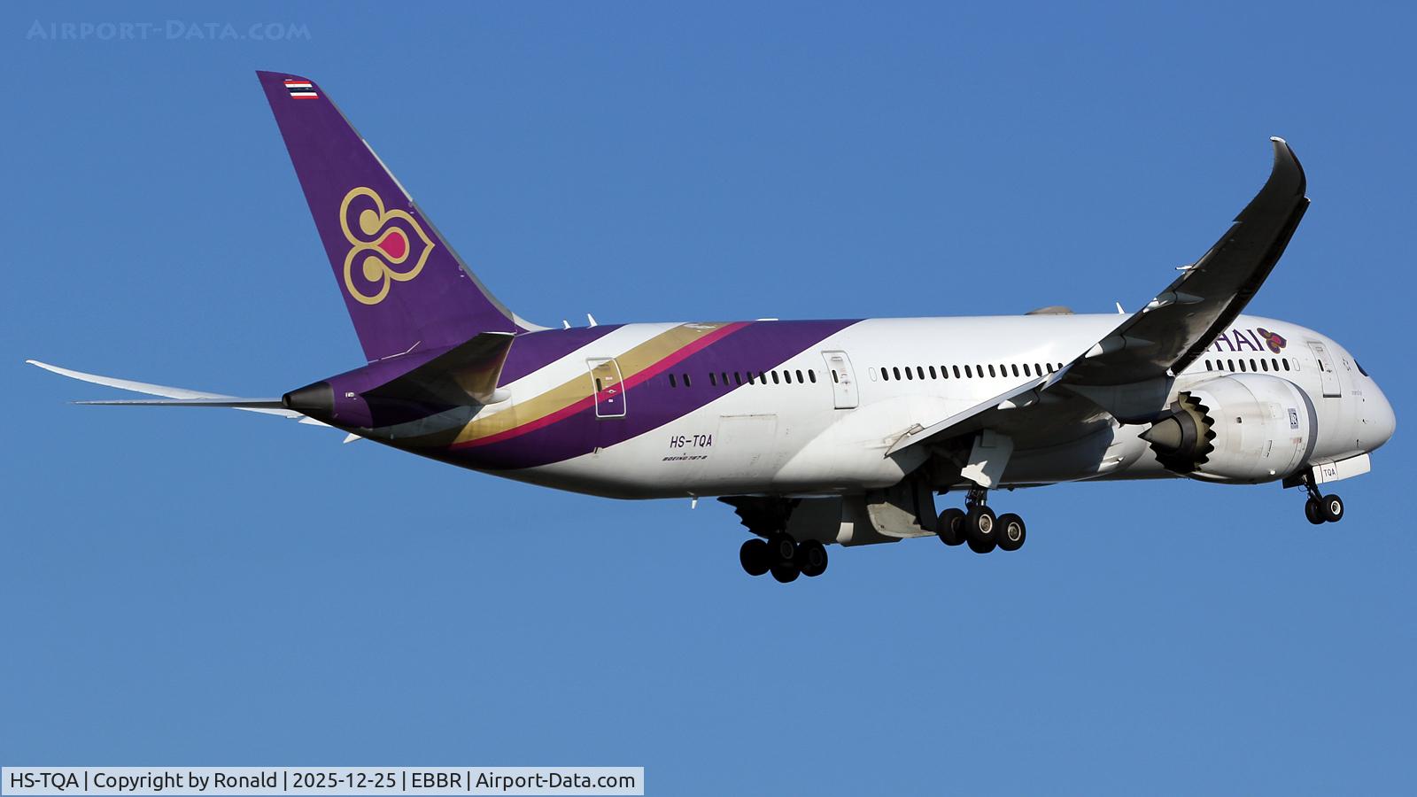 HS-TQA, 2014 Boeing 787-8 Dreamliner C/N 35315, at ebbr