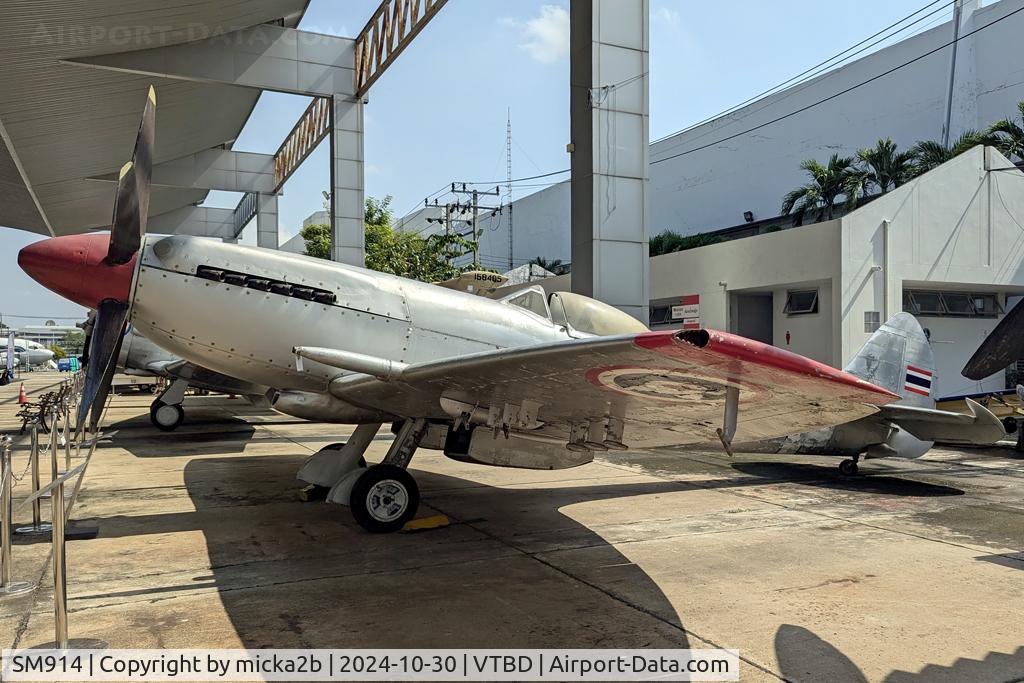 SM914, Supermarine Spitfire FR.14E C/N 6S/585092, Ex Royal Air Force, delivered to Royal Thaï Air Force in 1950.