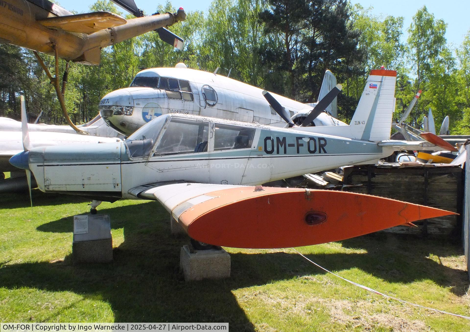 OM-FOR, Zlin Z-43 C/N 0073, Zlin Z-43 at the Air Park Zruč-Senec