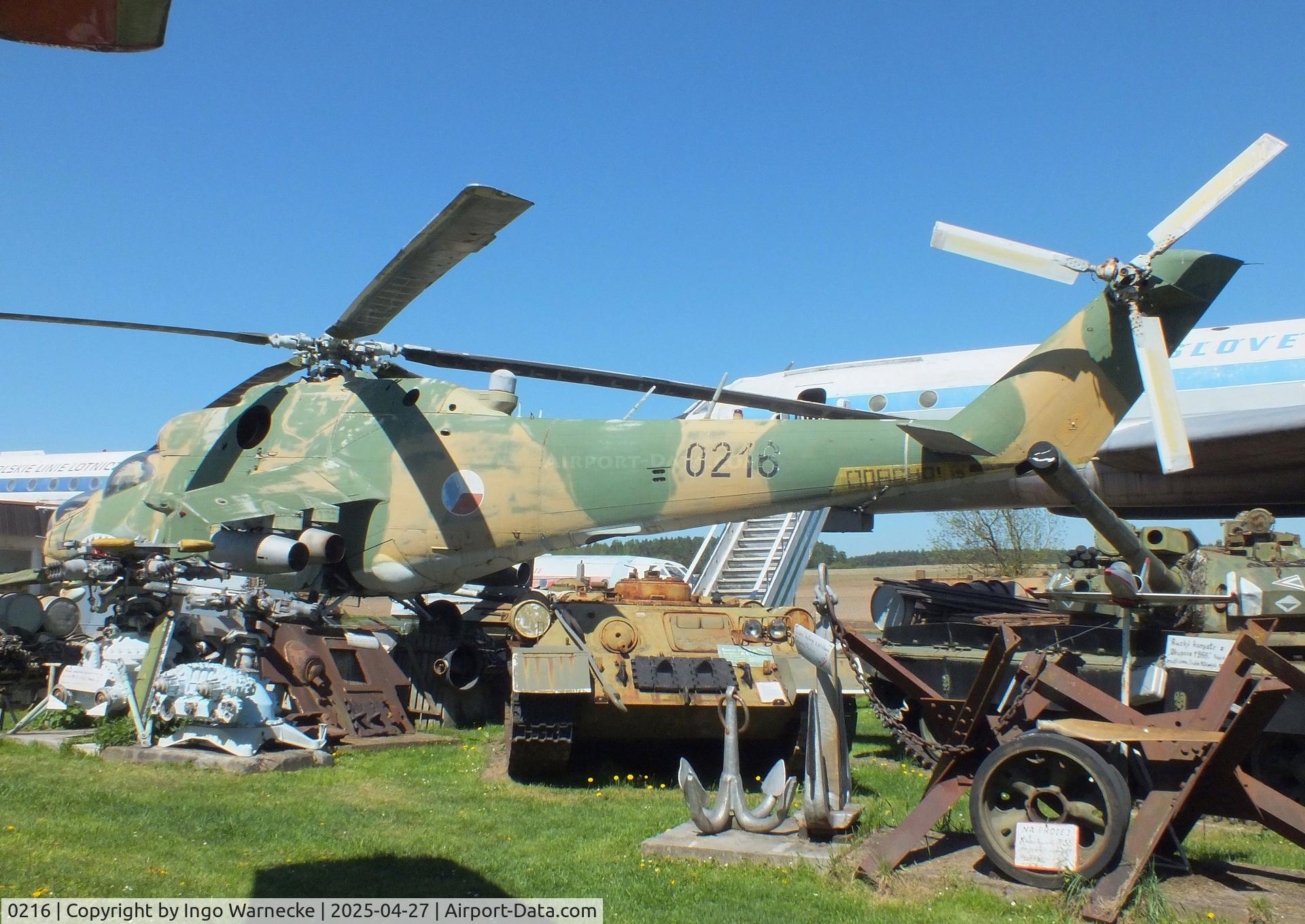 0216, Mil Mi-24D Hind D C/N 340216, Mil Mi-24D HIND-D at the Air Park Zruč-Senec