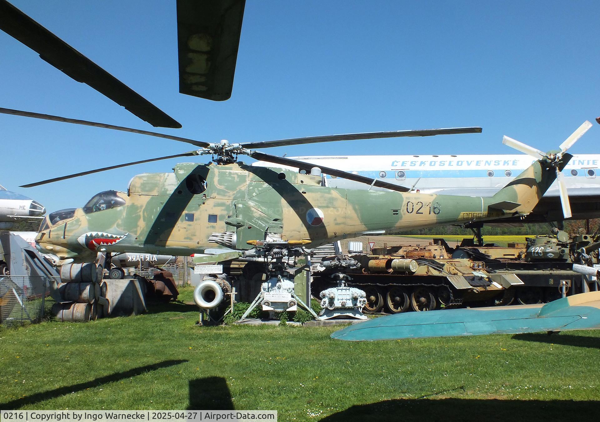 0216, Mil Mi-24D Hind D C/N 340216, Mil Mi-24D HIND-D at the Air Park Zruč-Senec