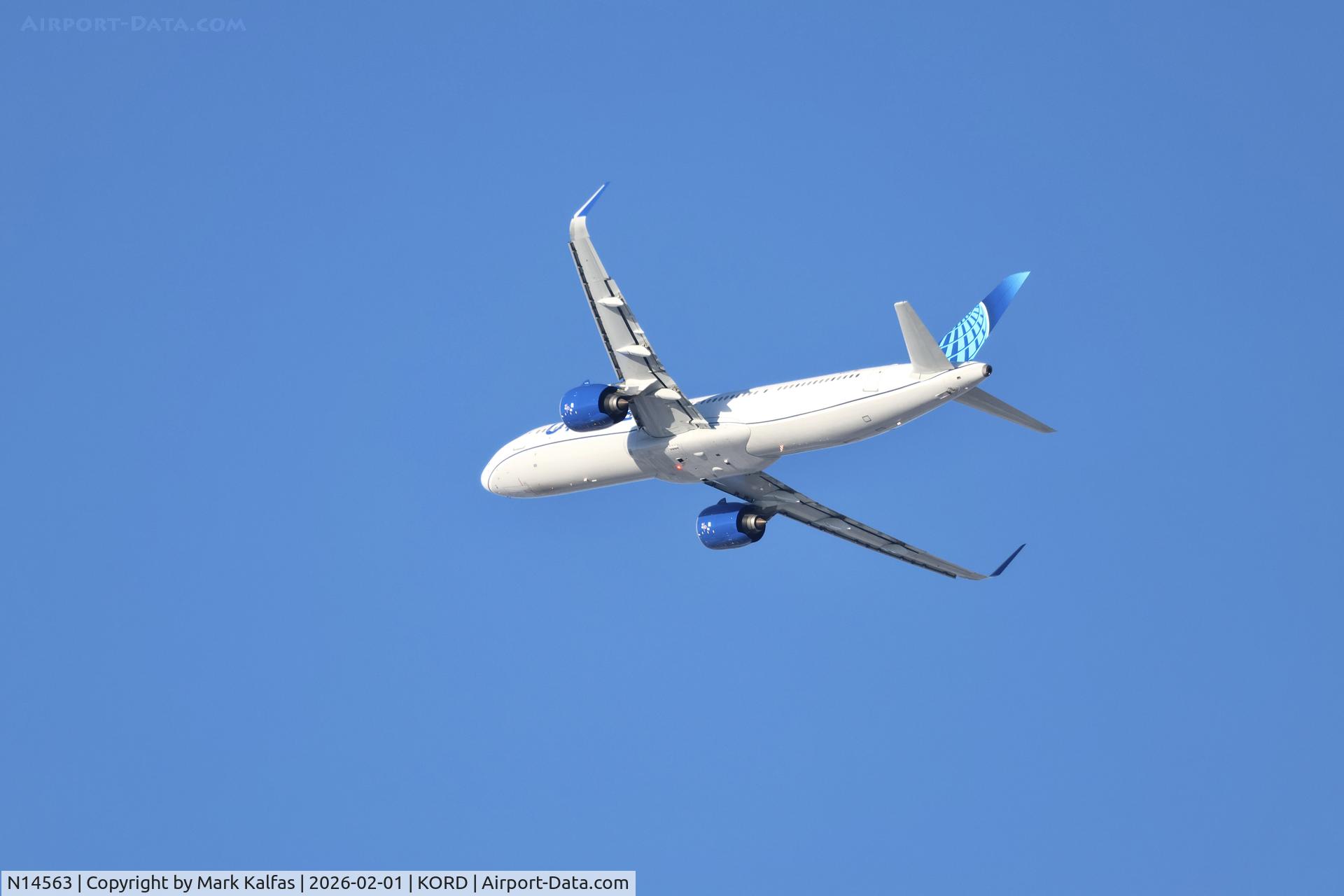 N14563, 2025 Airbus A321-271NX C/N 12947, A21N United Airbus A321neo N14563 UA2347 ORD DEN