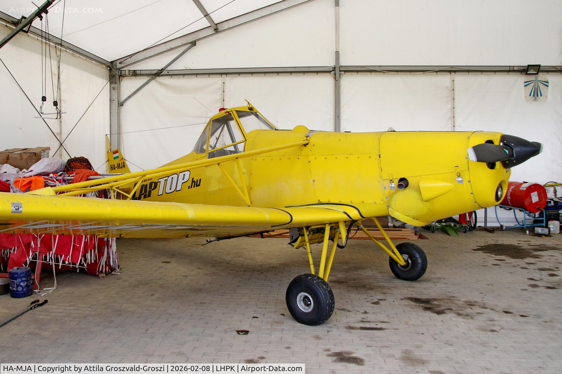 HA-MJA, 1963 Piper PA-25-235 Pawnee C/N 25-2908, LHPK - Siófok-Kiliti, Papkutapuszta Airport, Hungary