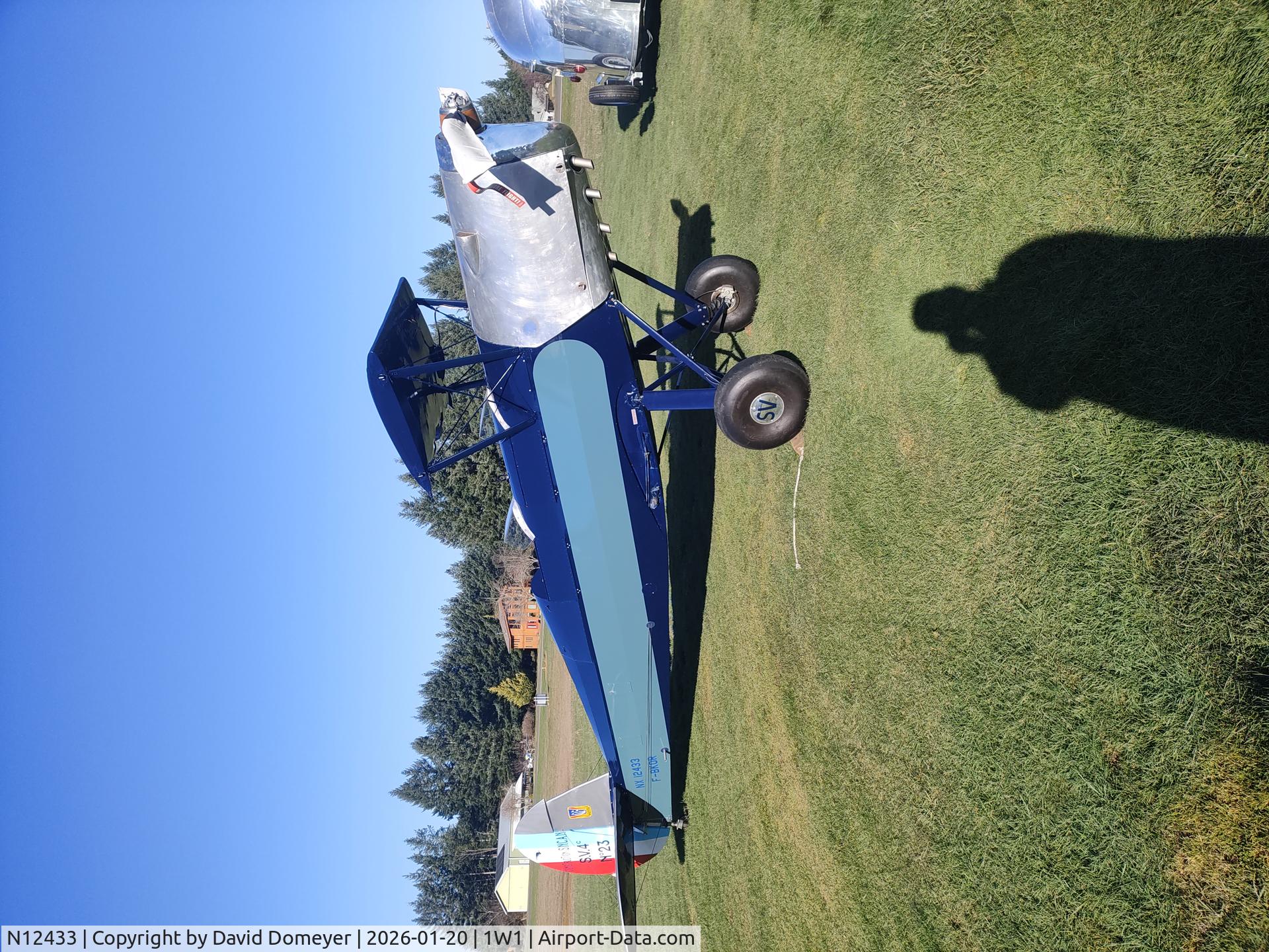 N12433, 1946 Nord Stampe SV-4C C/N 23, restoration nearing completion at Camas Grove Field WA.