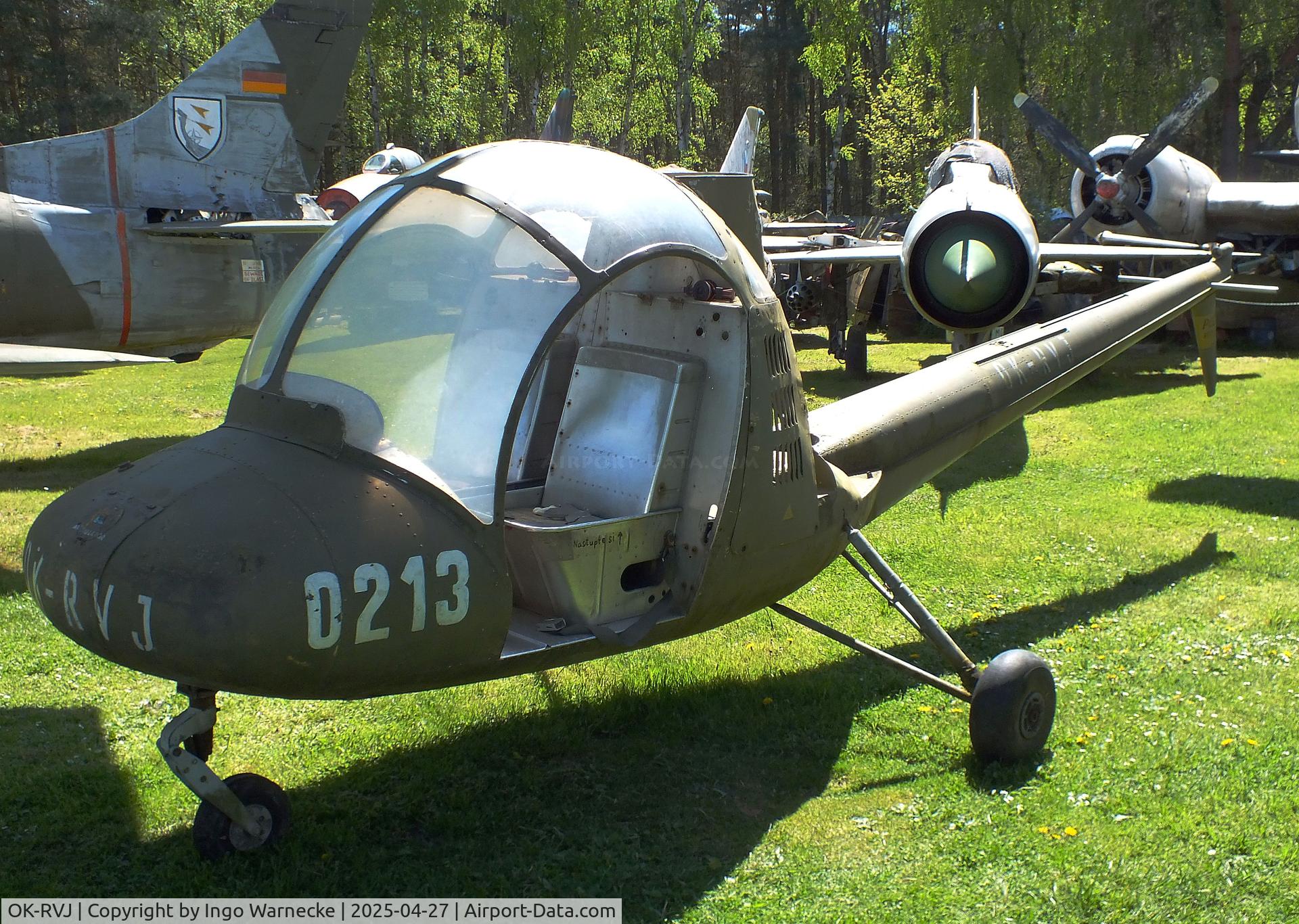 OK-RVJ, Aero HC-102 Heli-Baby C/N 0213, Aero HC-102 Heli-Baby (minus engine/rotors) at the Air Park Zruč-Senec