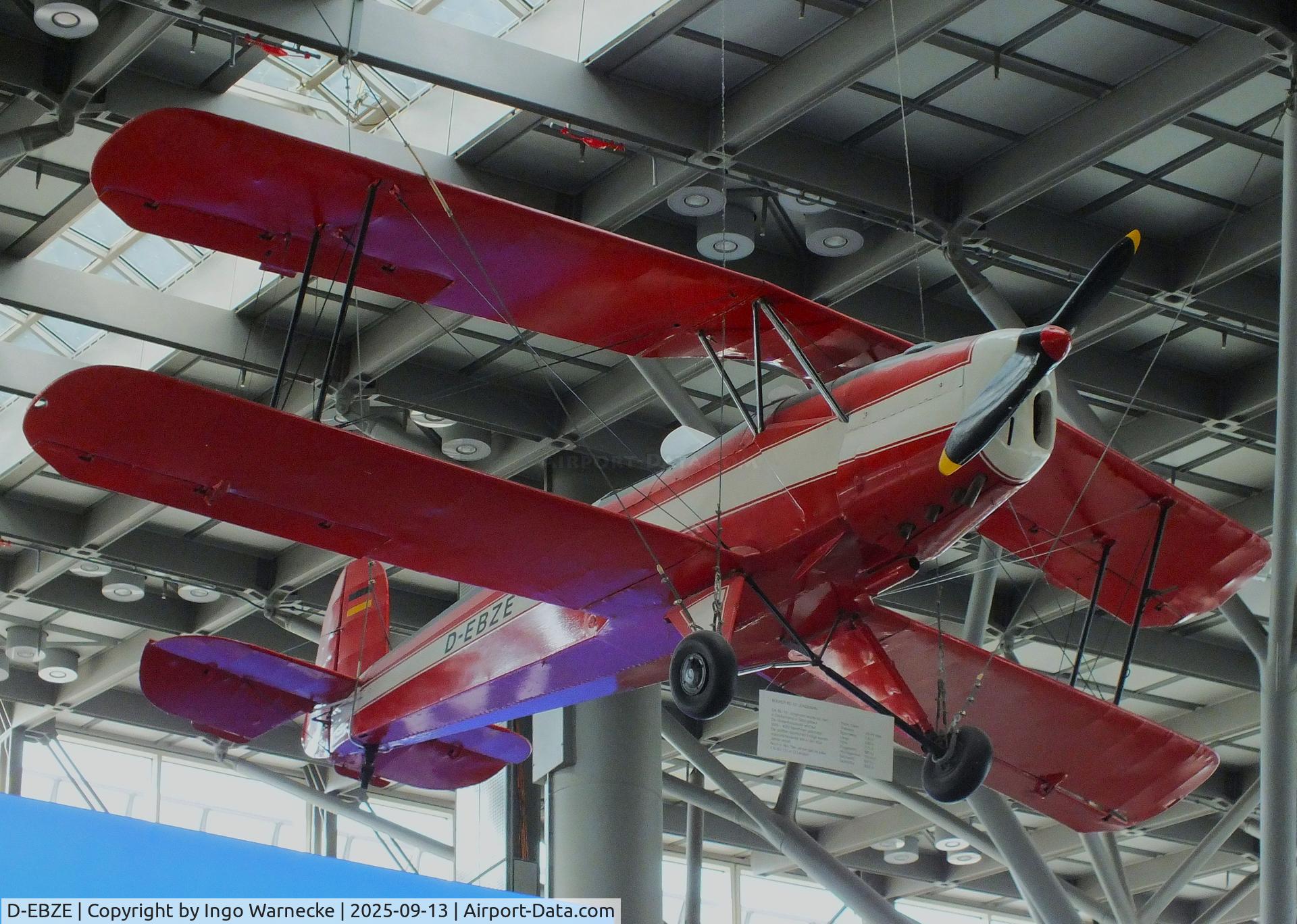 D-EBZE, 1934 Bucker Bu-131B-1 Jungmann C/N 2120, Bücker Bü 131B-1 Jungmann preserved at Stuttgart airport