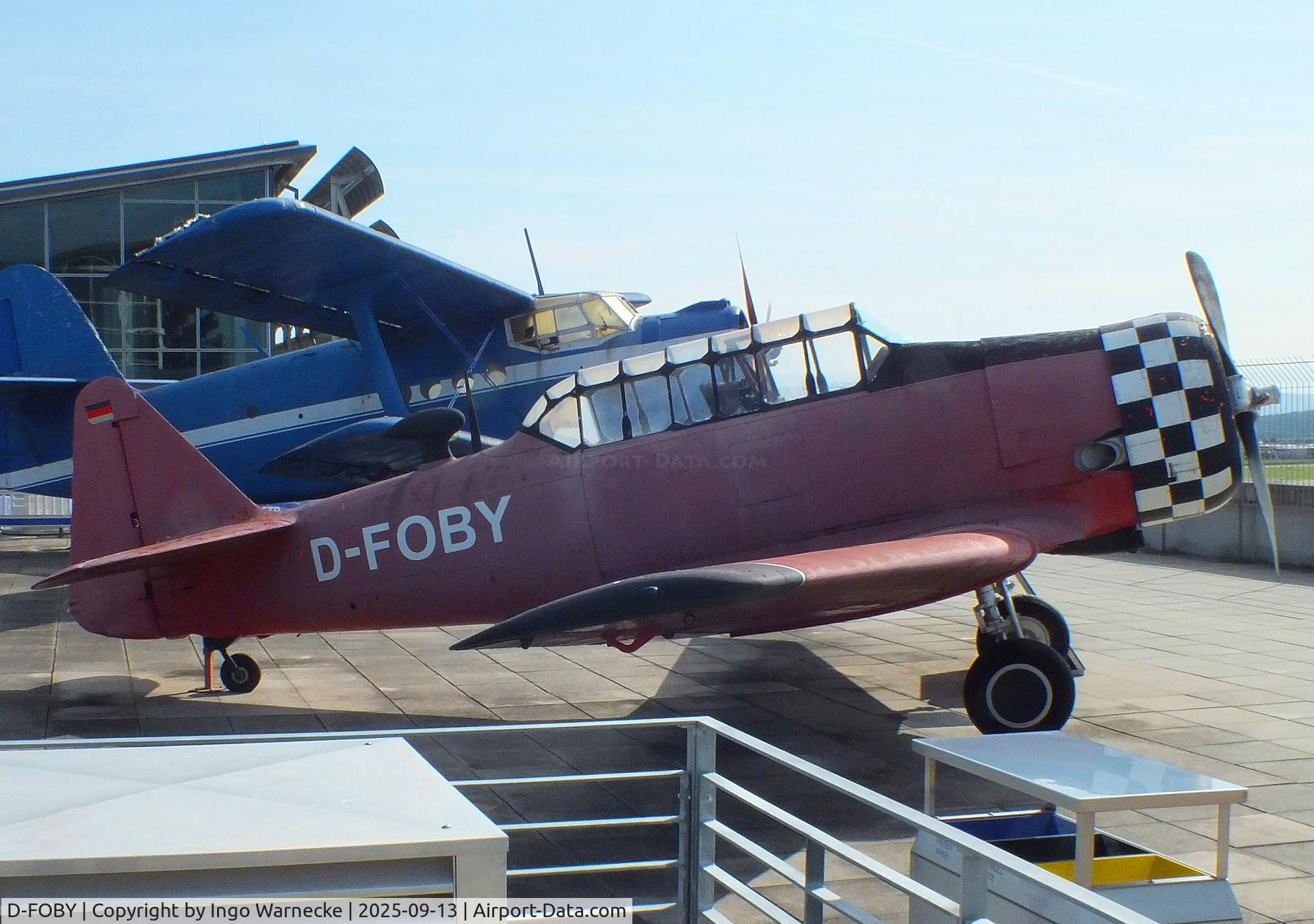 D-FOBY, 1941 North American AT-6A Texan C/N 1608, North American AT-6A Texan preserved at Stuttgart airport