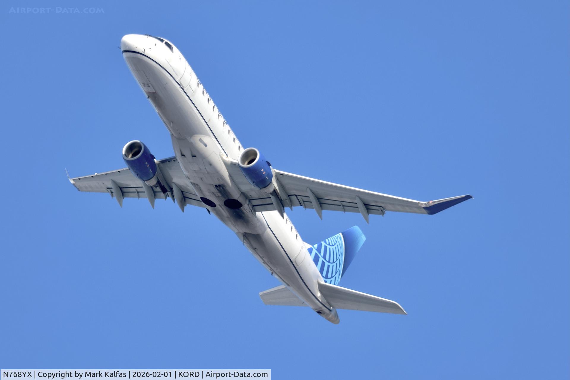 N768YX, 2023 EMBRAER S A ERJ 170-200 LR C/N 17000953, E75L Republic Airways/ United Express EMBRAER 175 N768YX RPA3585 ORD-CHA