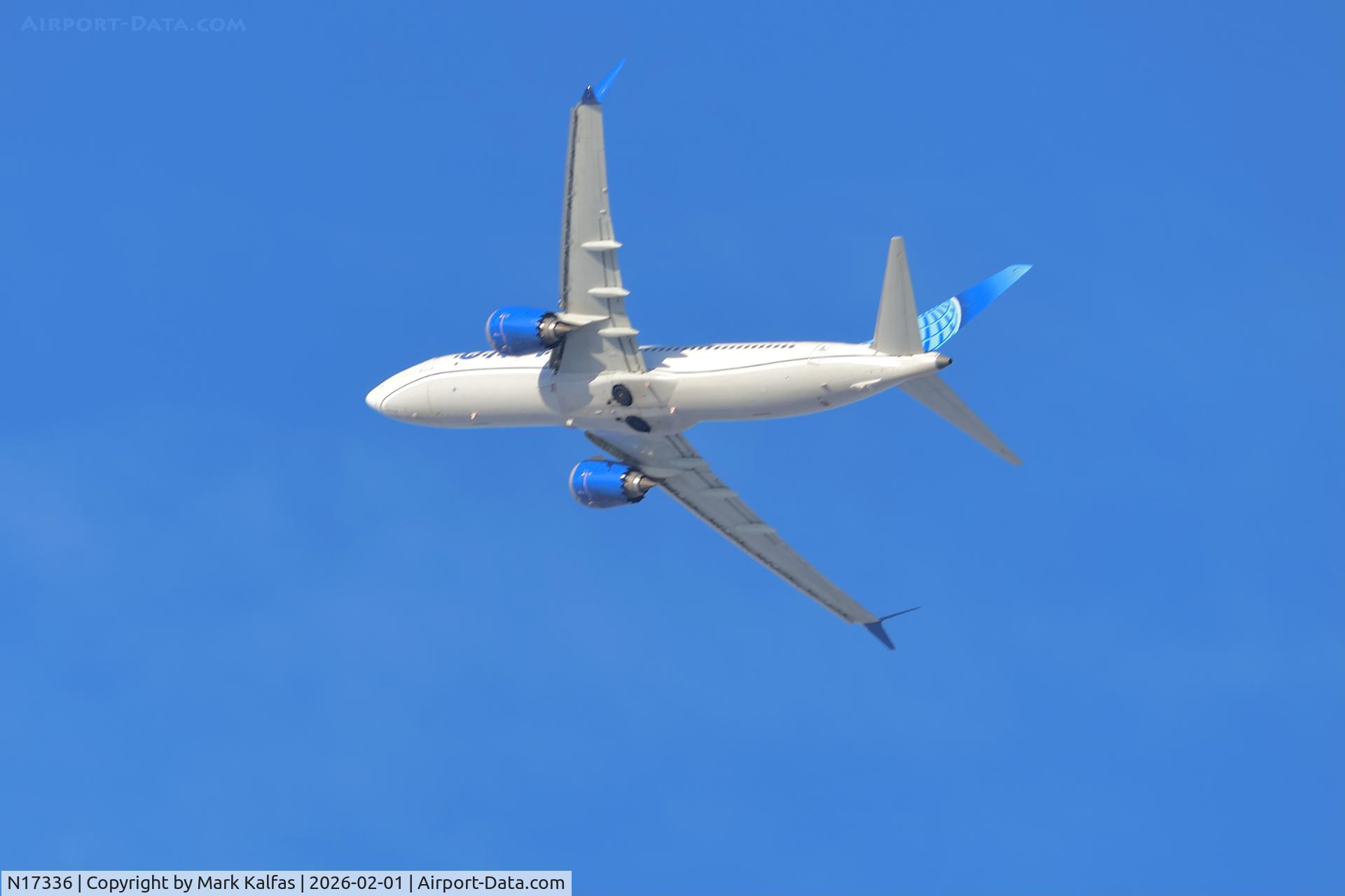 N17336, 2024 Boeing 737 MAX 8 C/N 67592, B38M United Boeing 737 MAX 8 N17336 UA1802 ORD-PIT