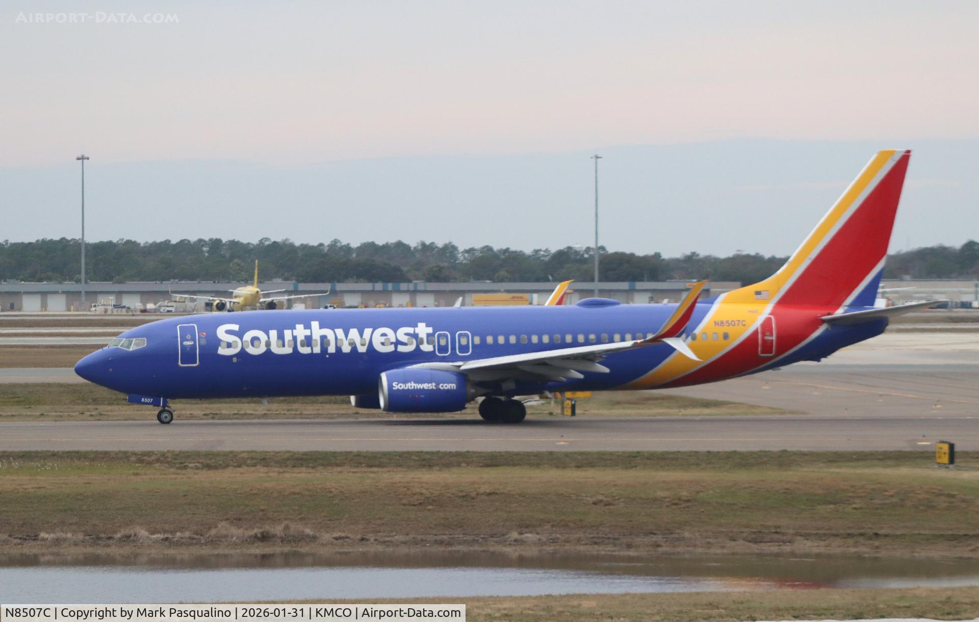 N8507C, 2016 Boeing 737-8H4 C/N 41531, Boeing 737-8H4