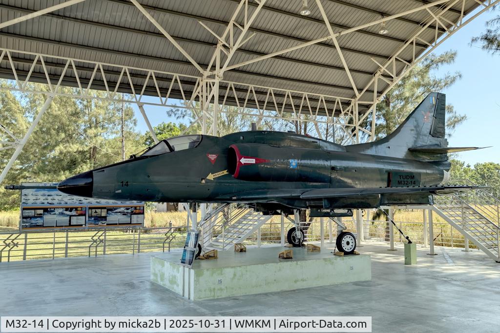 M32-14, Douglas A-4PTM Skyhawk C/N 12932, Preserved at Malacca submarine museum