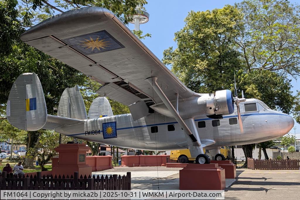 FM1064, Scottish Aviation Twin Pioneer CC.1 C/N 583, Preserved at Malacca city centre