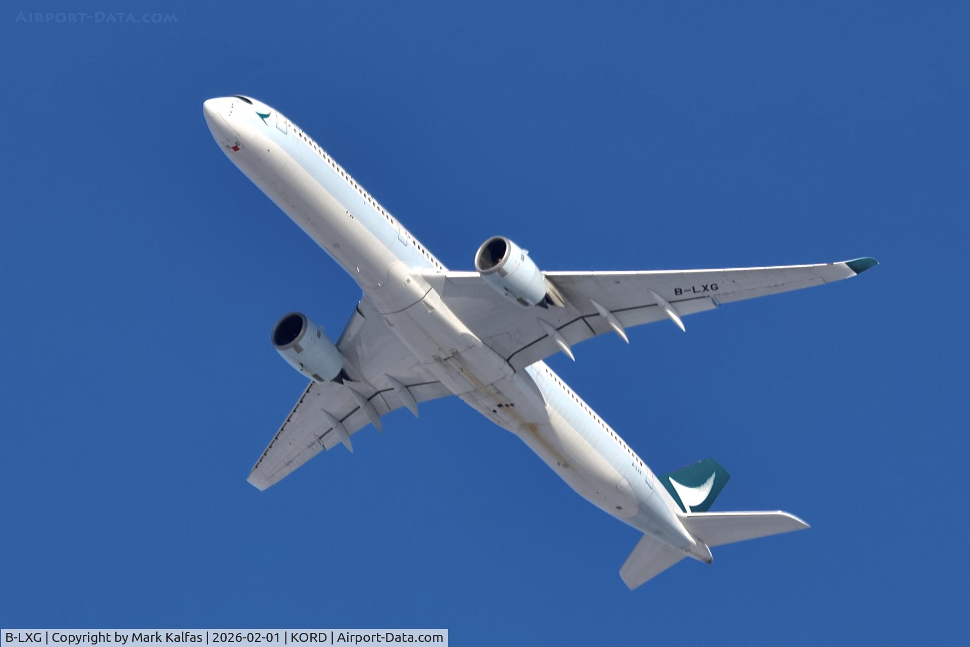 B-LXG, 2018 Airbus 350-1041 C/N 252, A35K Cathay Pacific Airbus A350-1000 B-LXG CPA807 ORD-HKG