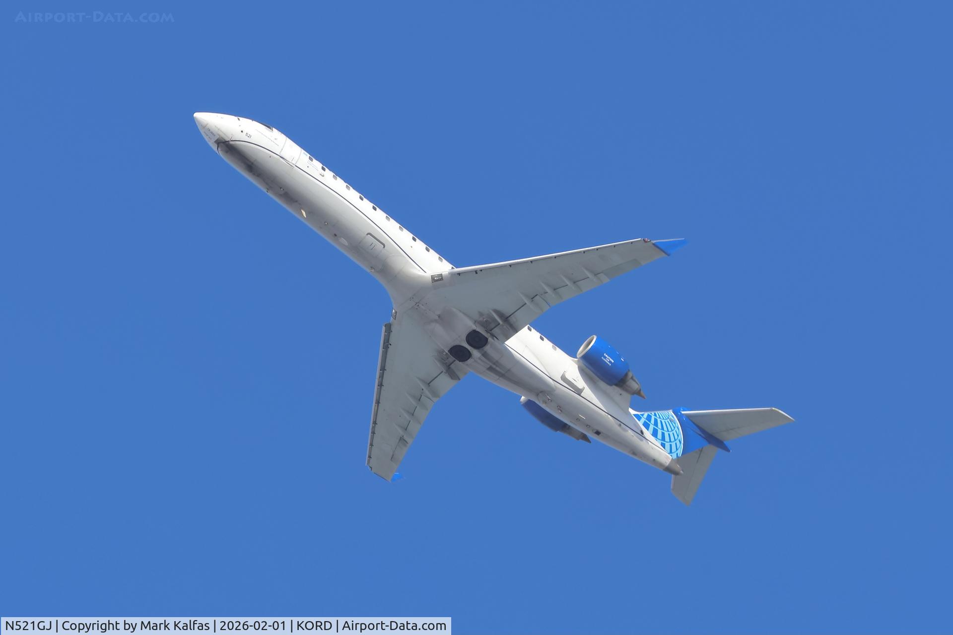 N521GJ, Bombardier CRJ-702ER NG (CL-600-2C10) Regional Jet C/N 10282, CRJ7 SkyWest /United Express Canadair Regional Jet N521GJ CRJ-550 GJS4608 ORD-ICT