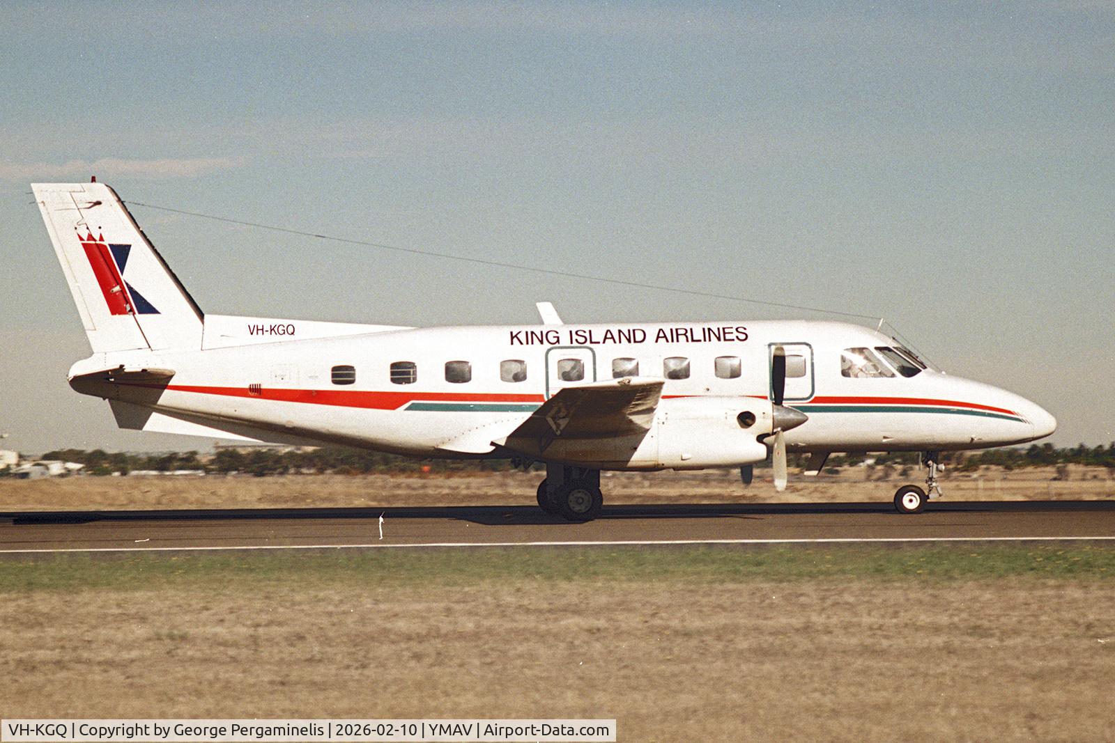 VH-KGQ, 1979 Embraer EMB-110P1 Bandeirante C/N 110221, Avalon Airshow 2001.