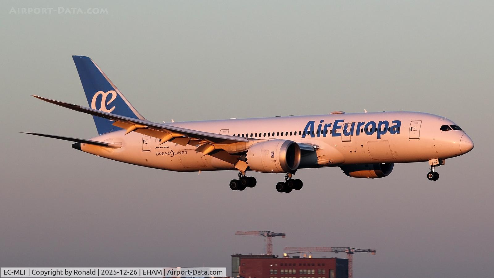EC-MLT, 2016 Boeing 787-8 Dreamliner C/N 36414, at eham