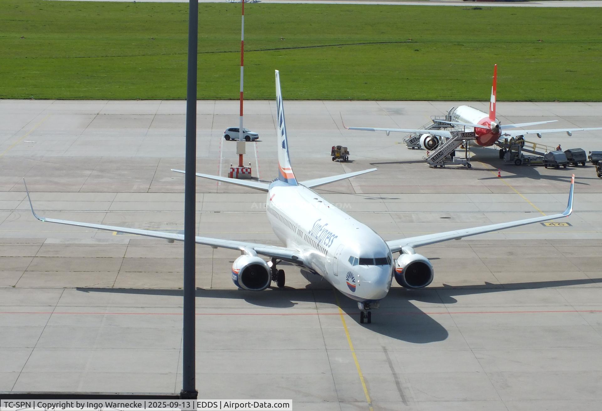 TC-SPN, 2018 Boeing 737-8KV C/N 60175, Boeing 737-8KV of SunExpress at Stuttgart airport