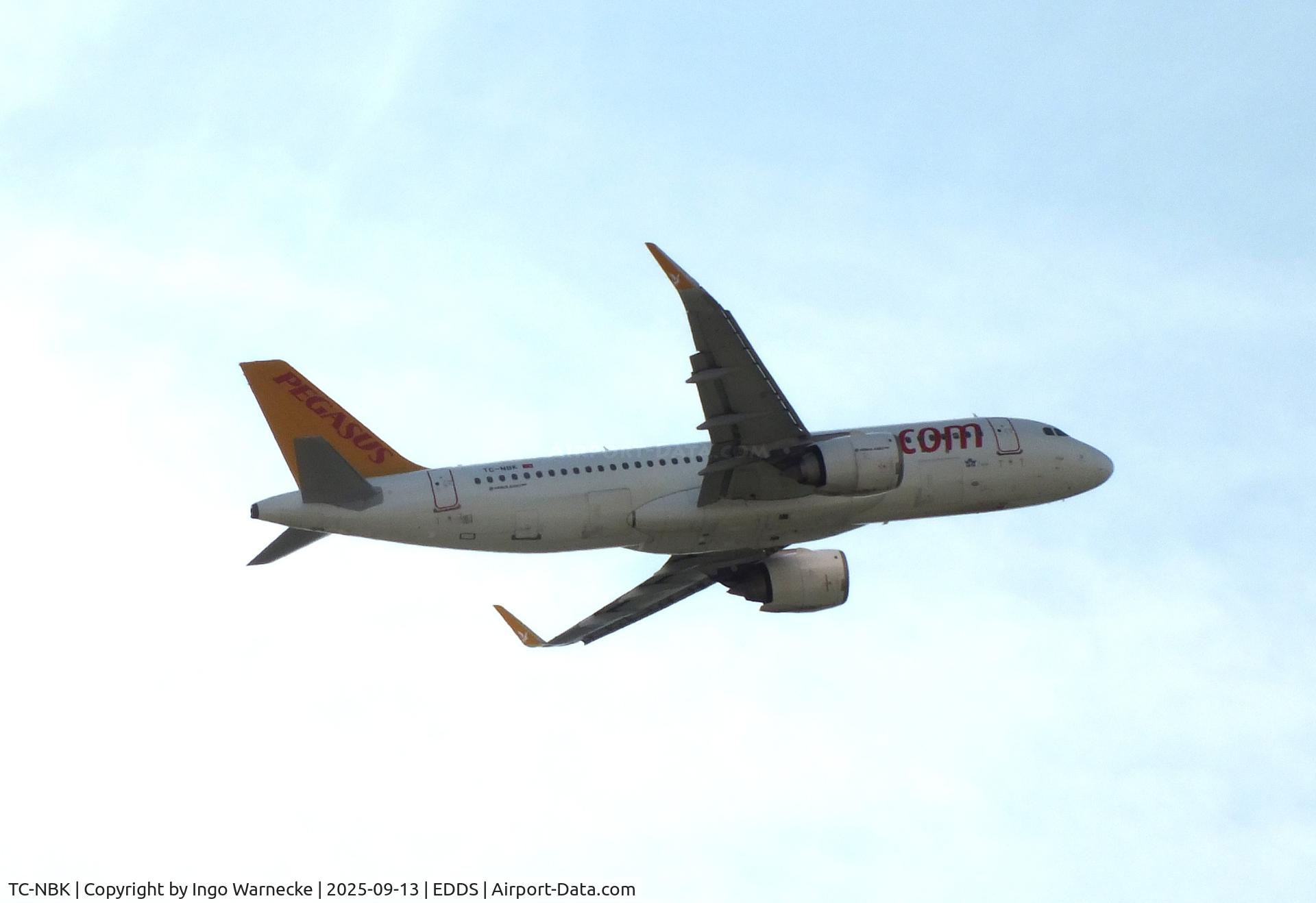 TC-NBK, 2017 Airbus A320-251N C/N 7786, Airbus A320-251N NEO of Pegasus Airlines at Stuttgart airport