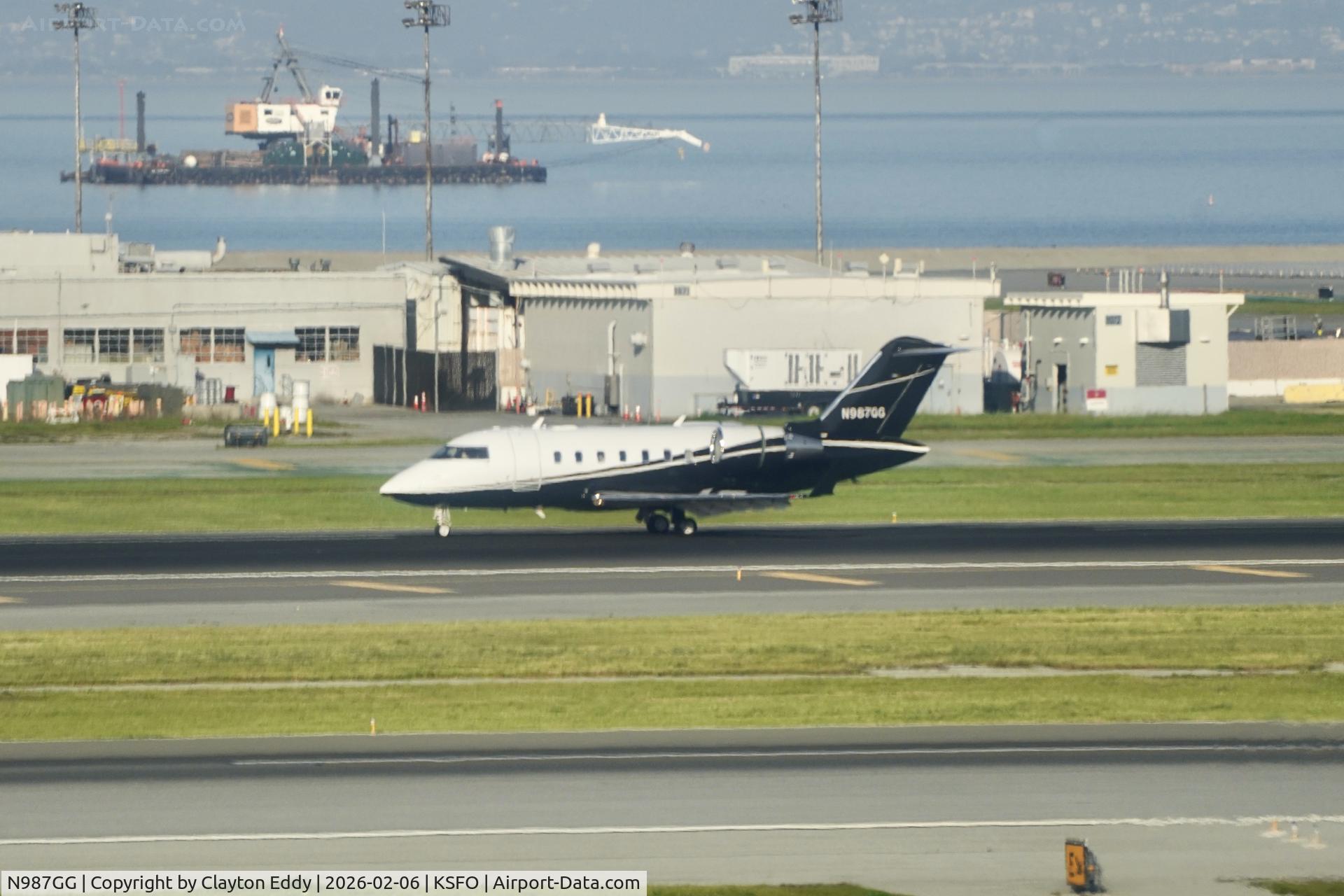 N987GG, 2007 Bombardier Challenger 605 (CL-600-2B16) C/N 5737, Sky Terrace SFO 2026