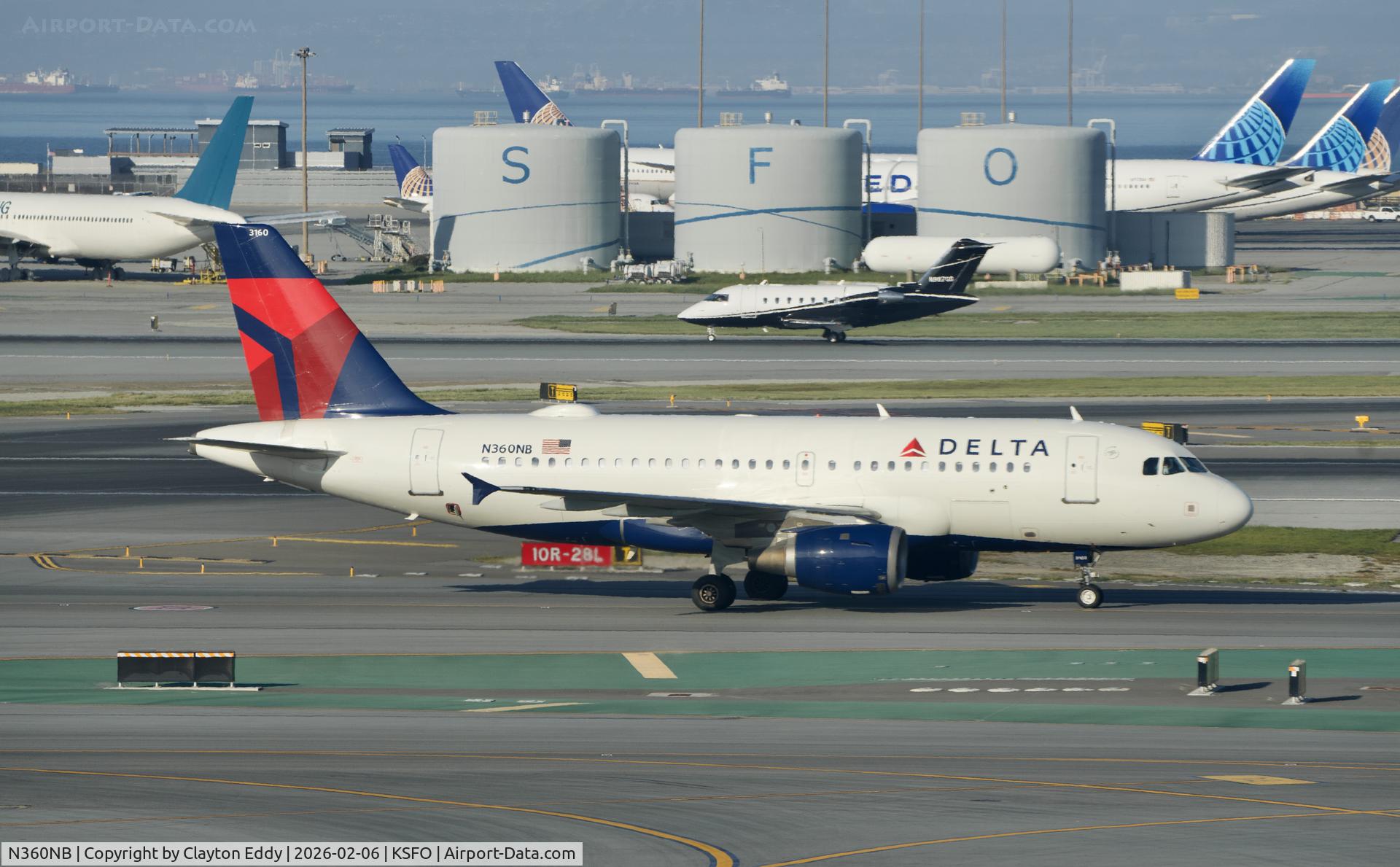N360NB, 2003 Airbus A319-114 C/N 1959, Sky Terrace SFO 2026