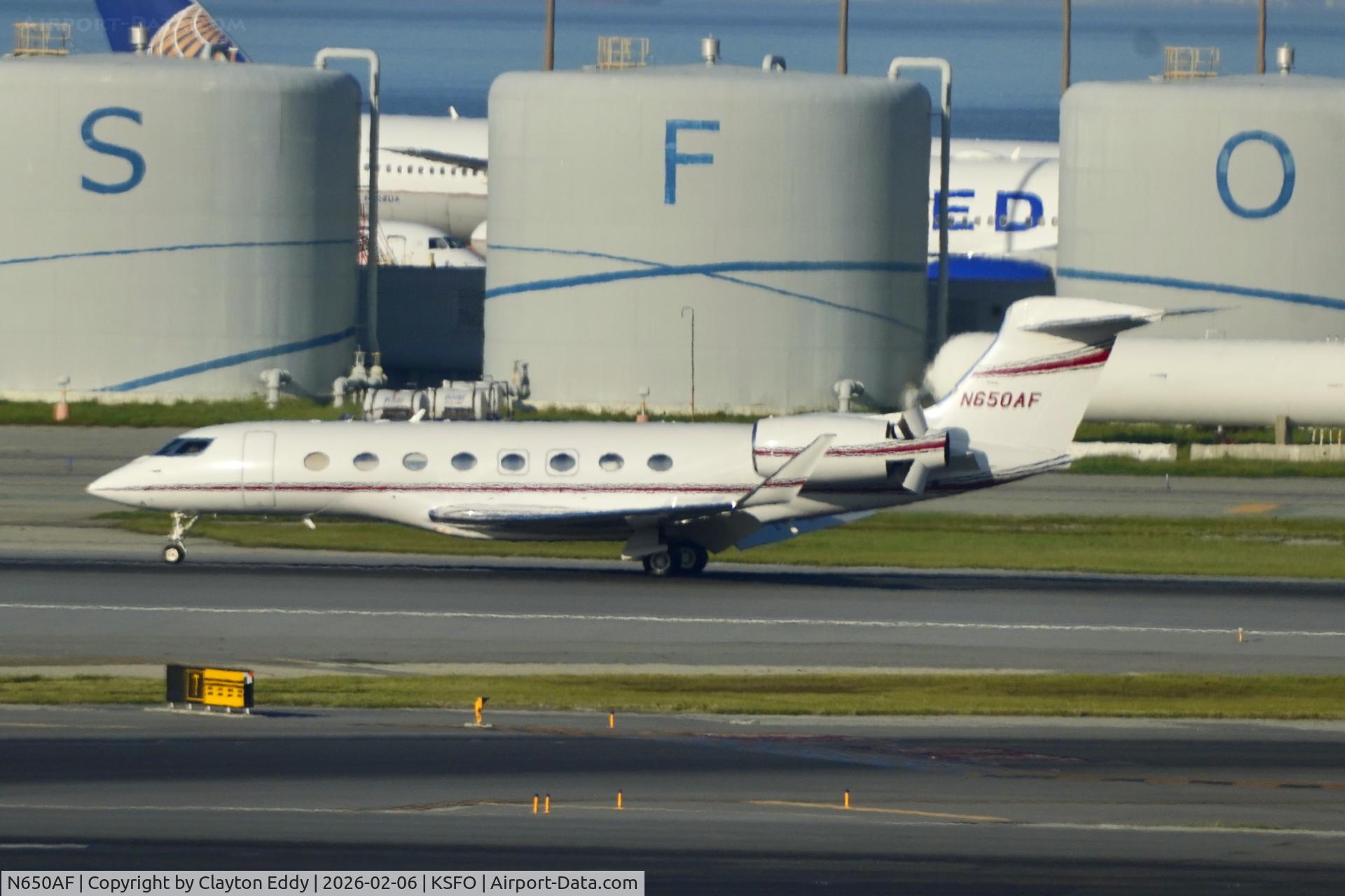 N650AF, 2014 Gulfstream Aerospace G650 (G-VI) C/N 6089, Sky Terrace SFO 2026