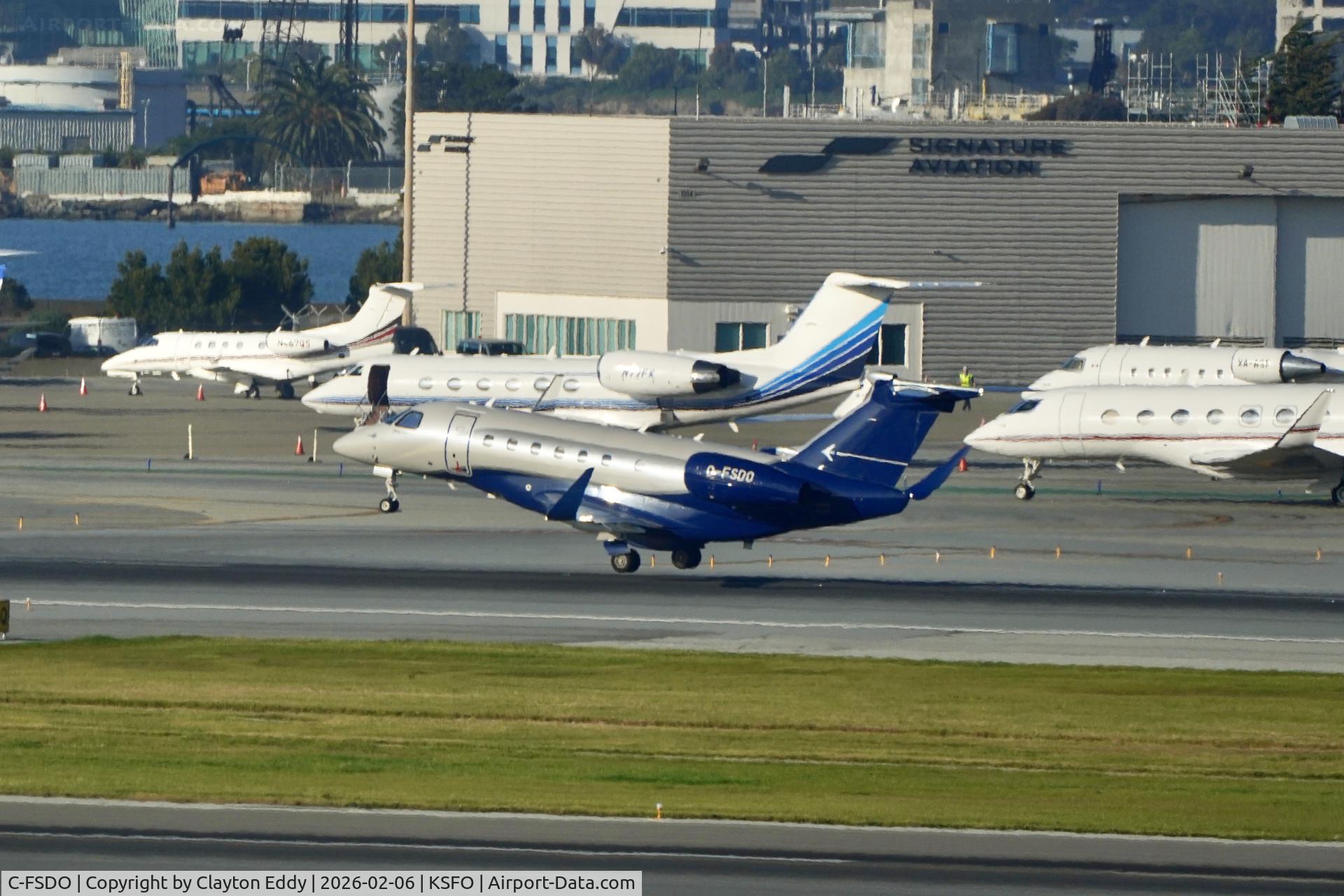C-FSDO, 2020 Embraer S.A. EMB-550 Praetor 600 C/N 55020136, Sky Terrace SFO 2026