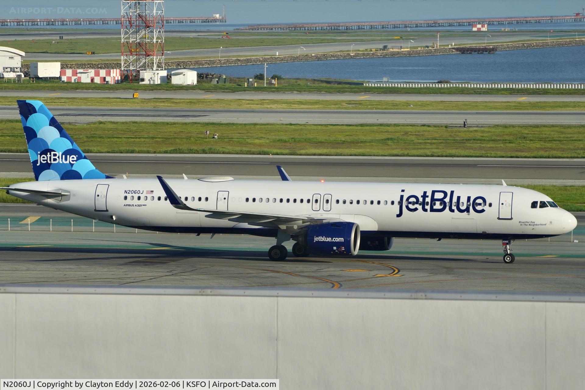 N2060J, 2021 Airbus A321-271NX C/N 9398, SFO 2026