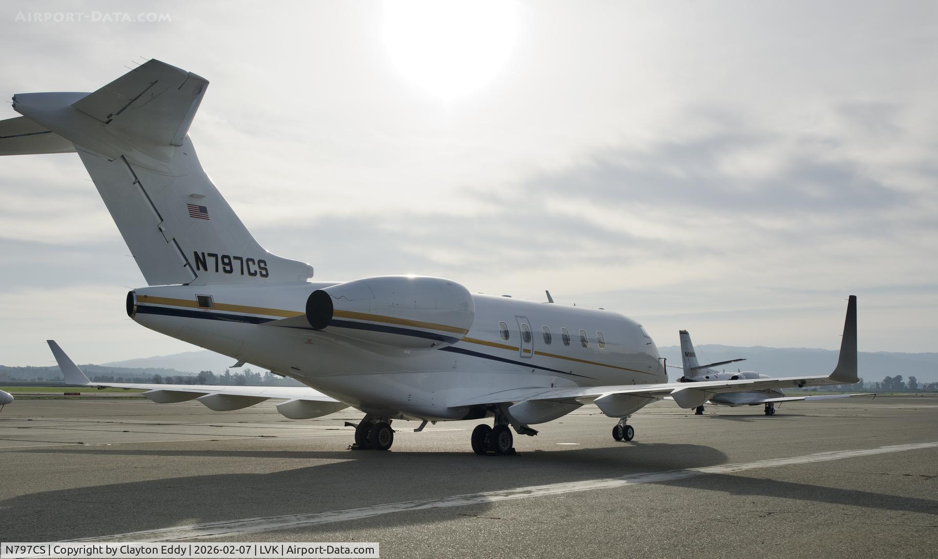 N797CS, 2008 Bombardier Challenger 300 (BD-100-1A10) C/N 20197, Livermore airport in California 2026