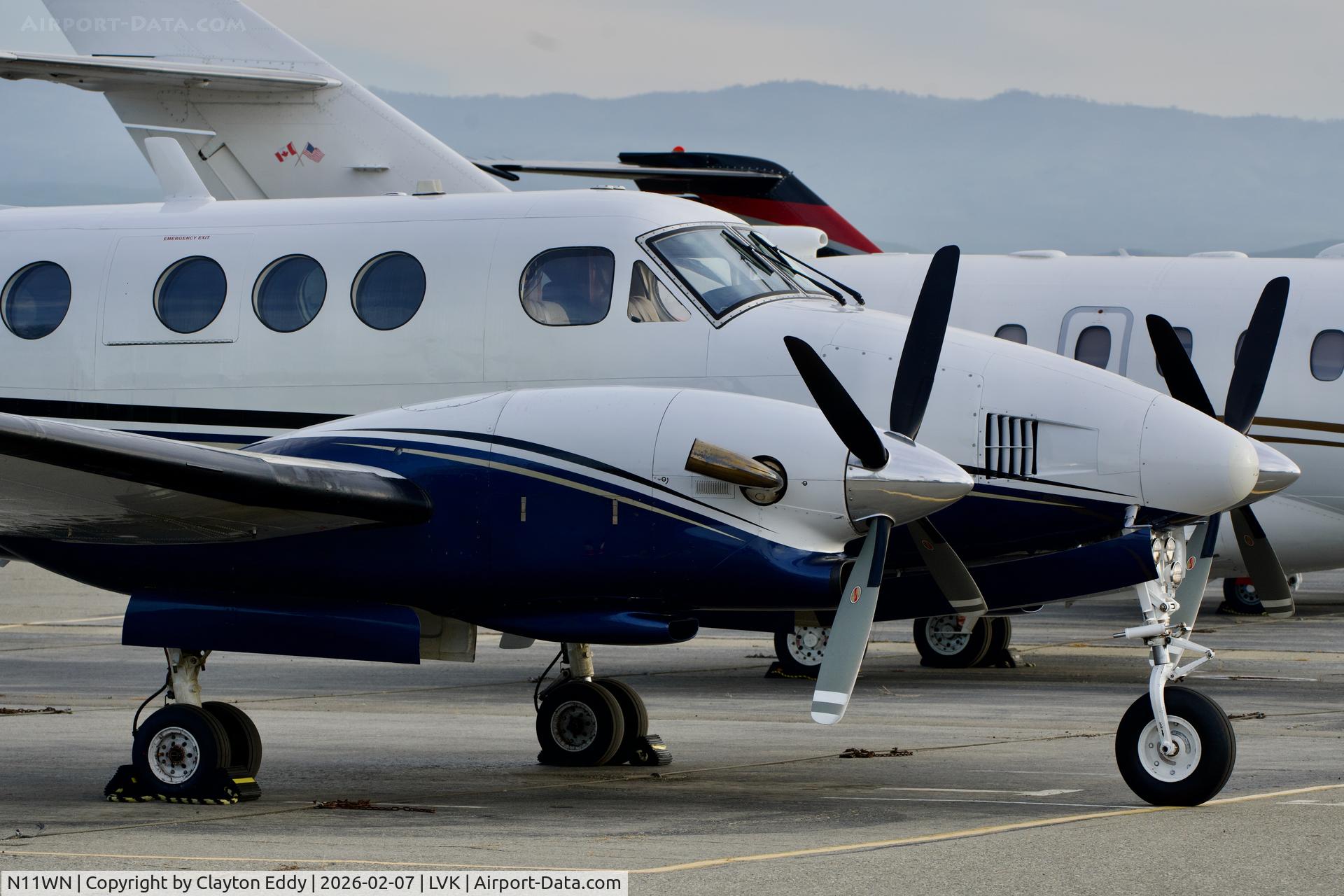 N11WN, 2008 Beech F90 King Air C/N LA-177, Livermore airport in California 2026