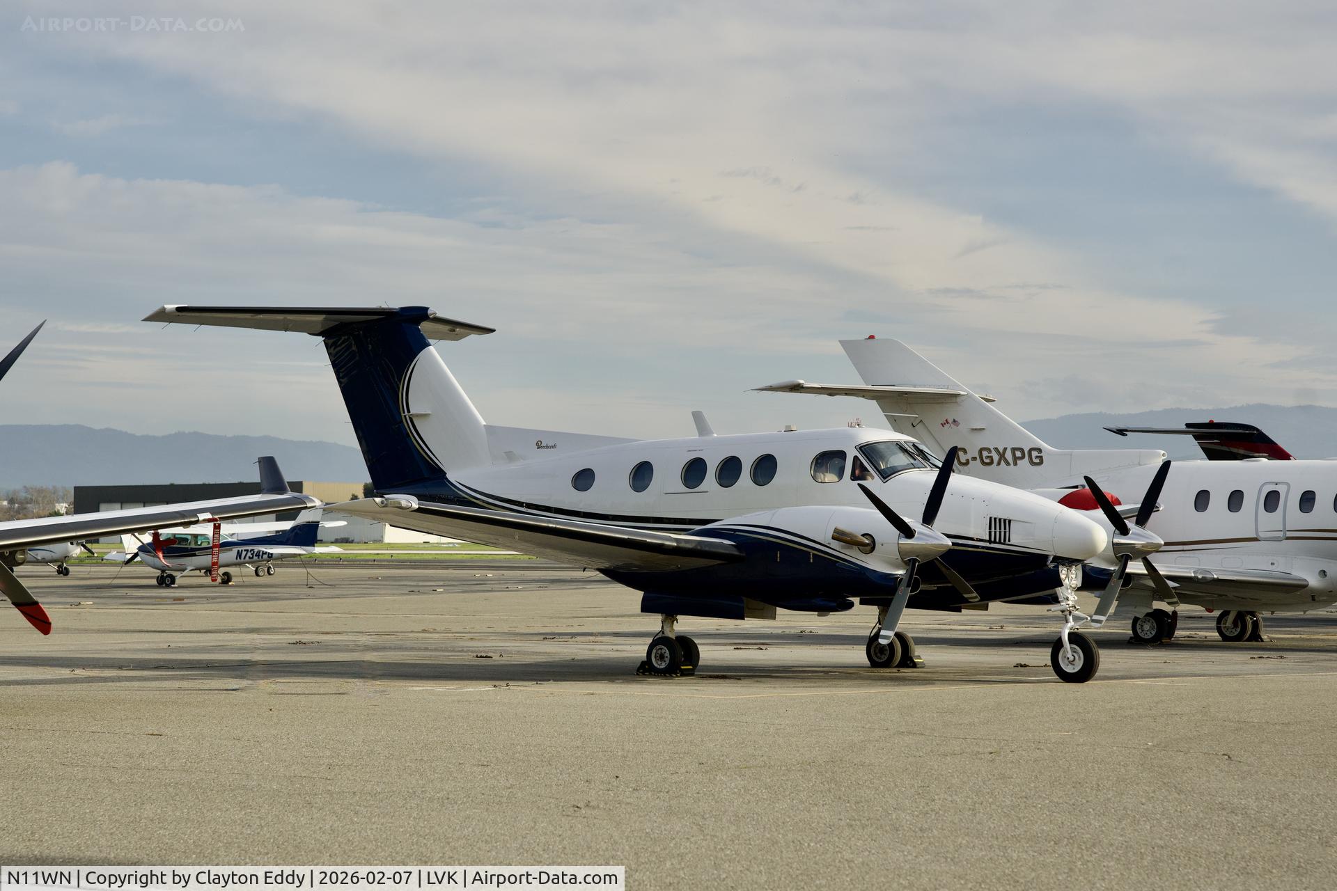 N11WN, 2008 Beech F90 King Air C/N LA-177, Livermore airport in California 2026
