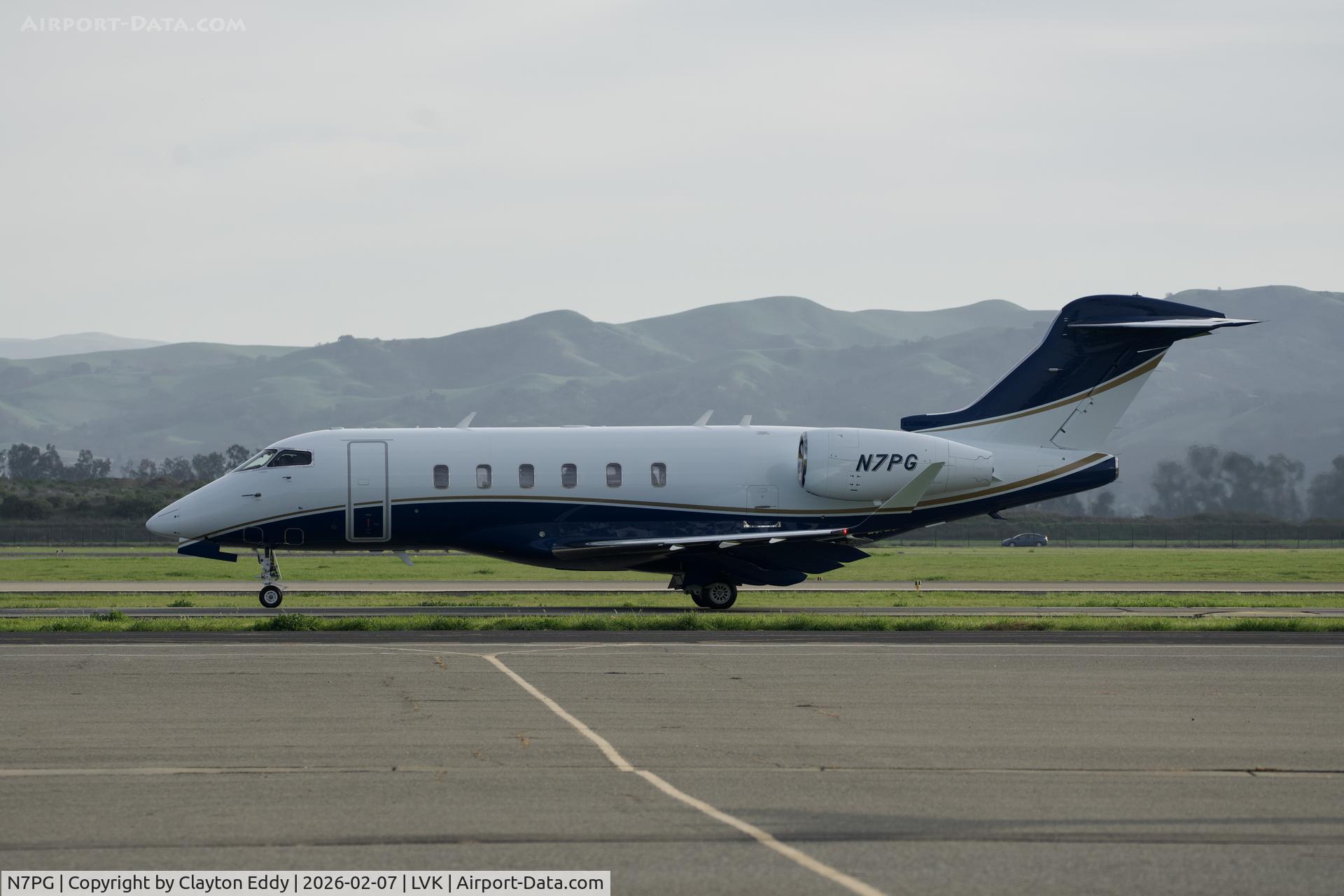 N7PG, 2014 BOMBARDIER INC BD-100-1A10 C/N 20532, Livermore airport in California 2026