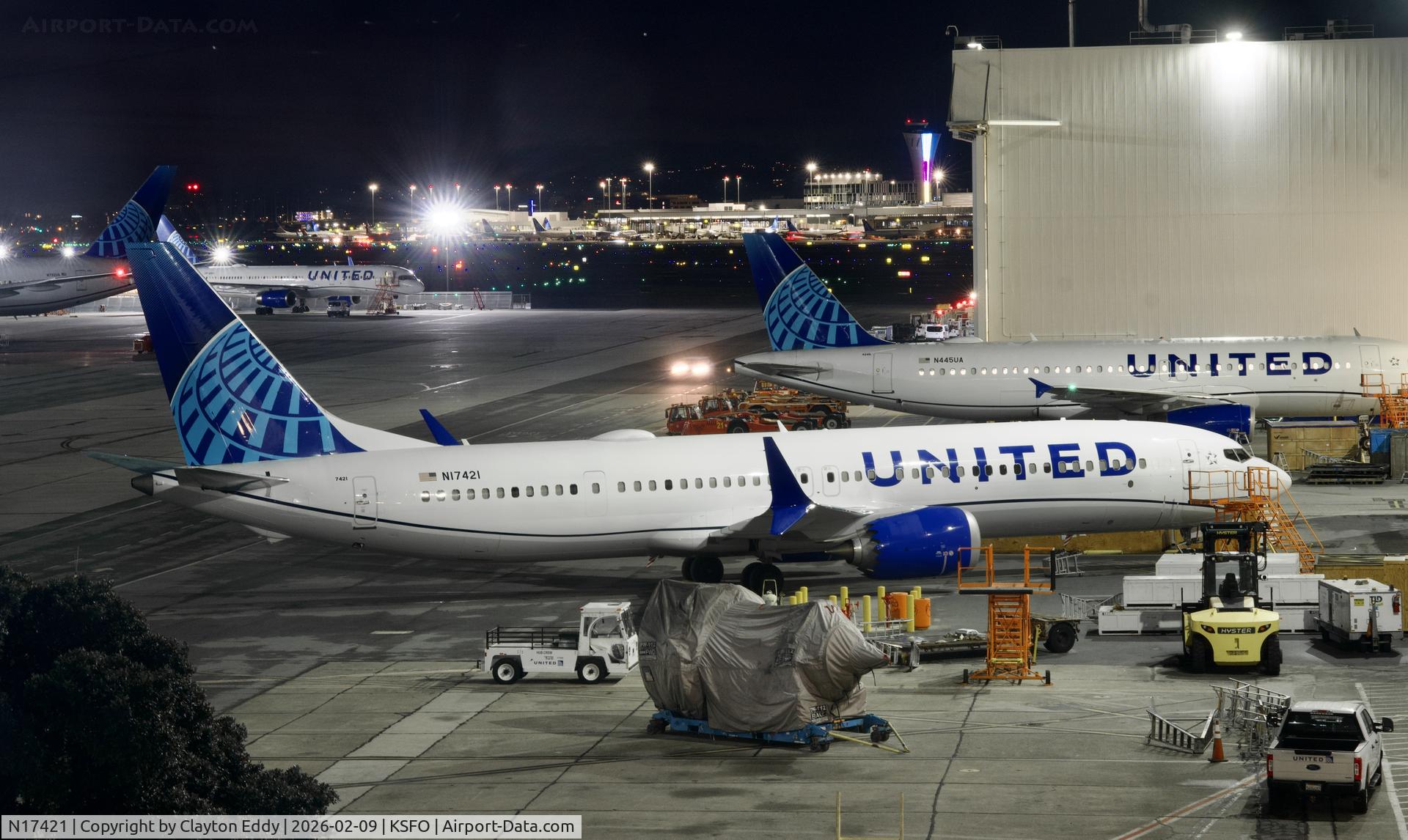 N17421, 2025 Boeing 737 MAX 9 C/N 67744, SFO 2026