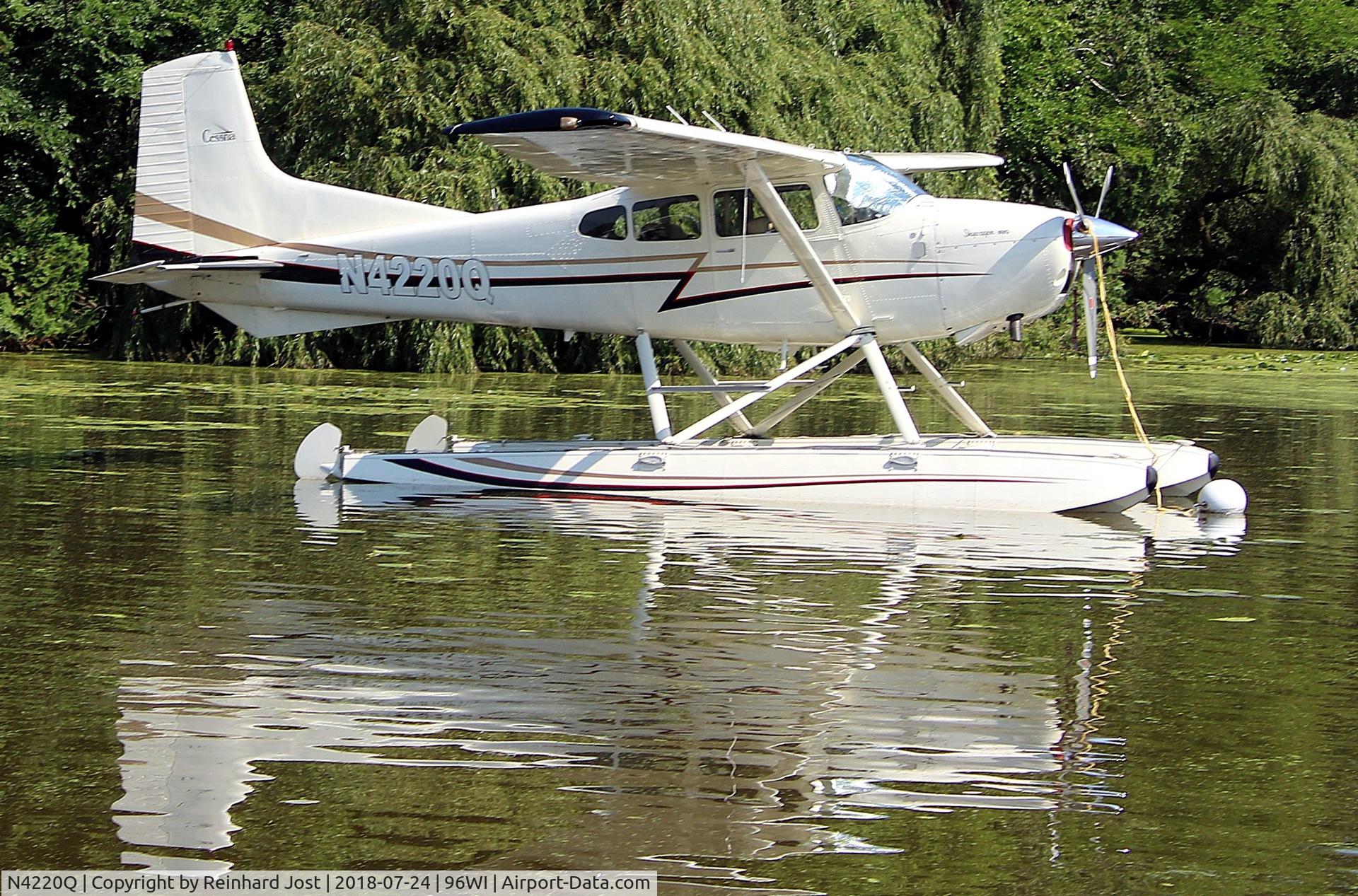 N4220Q, 1973 Cessna A185F Skywagon 185 C/N 18502225, N422Q on Lake Winnebago during AirVenture 2018