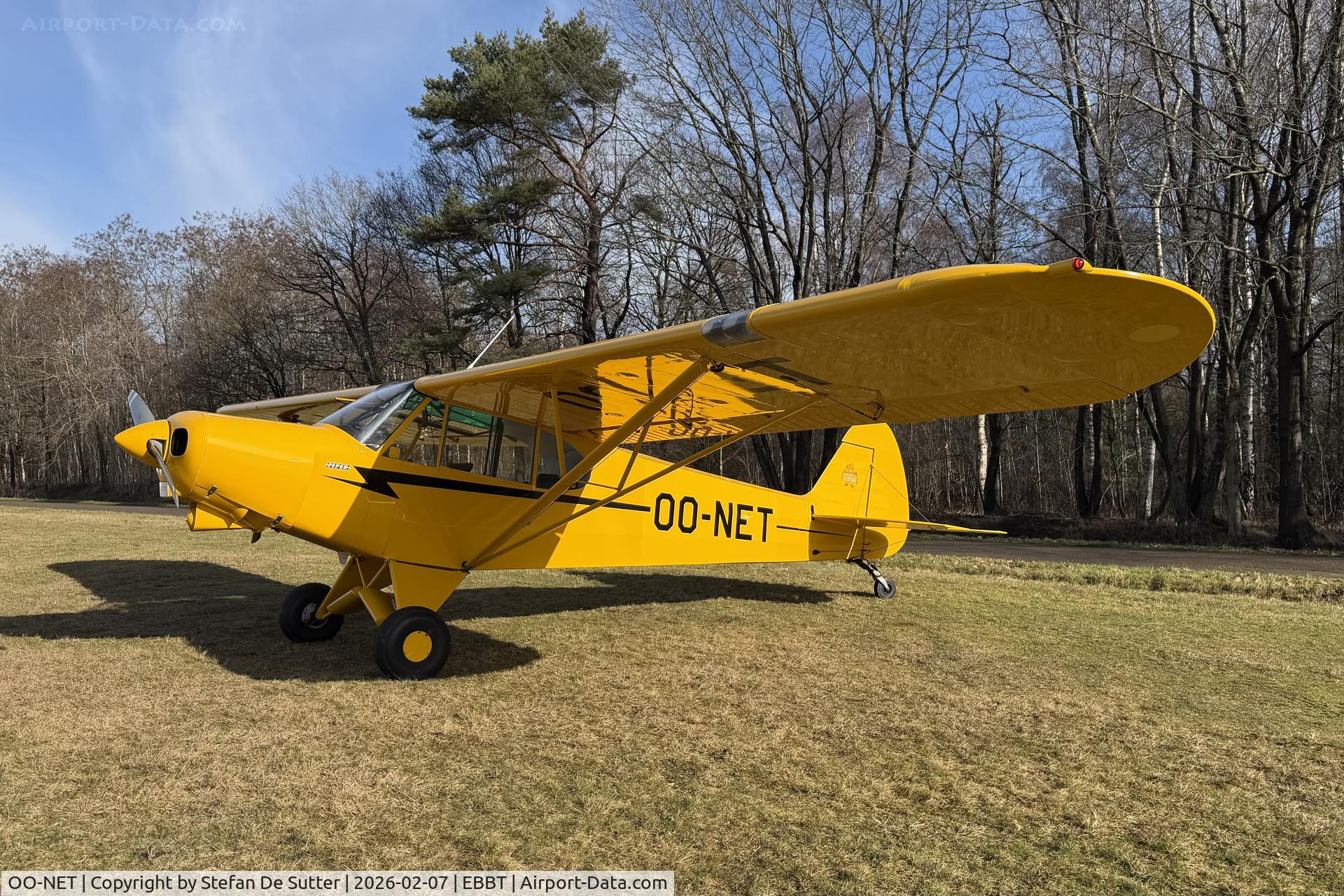OO-NET, 1994 Piper PA-18-150 Super Cub C/N 1809108, Short trip to Brasschaat.