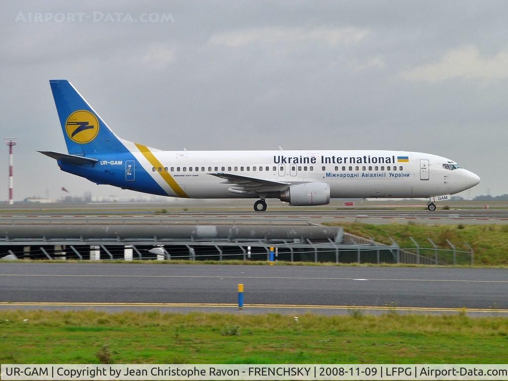 UR-GAM, Boeing 737-4Y0 C/N 25190/2256, Ukraine International Airlines