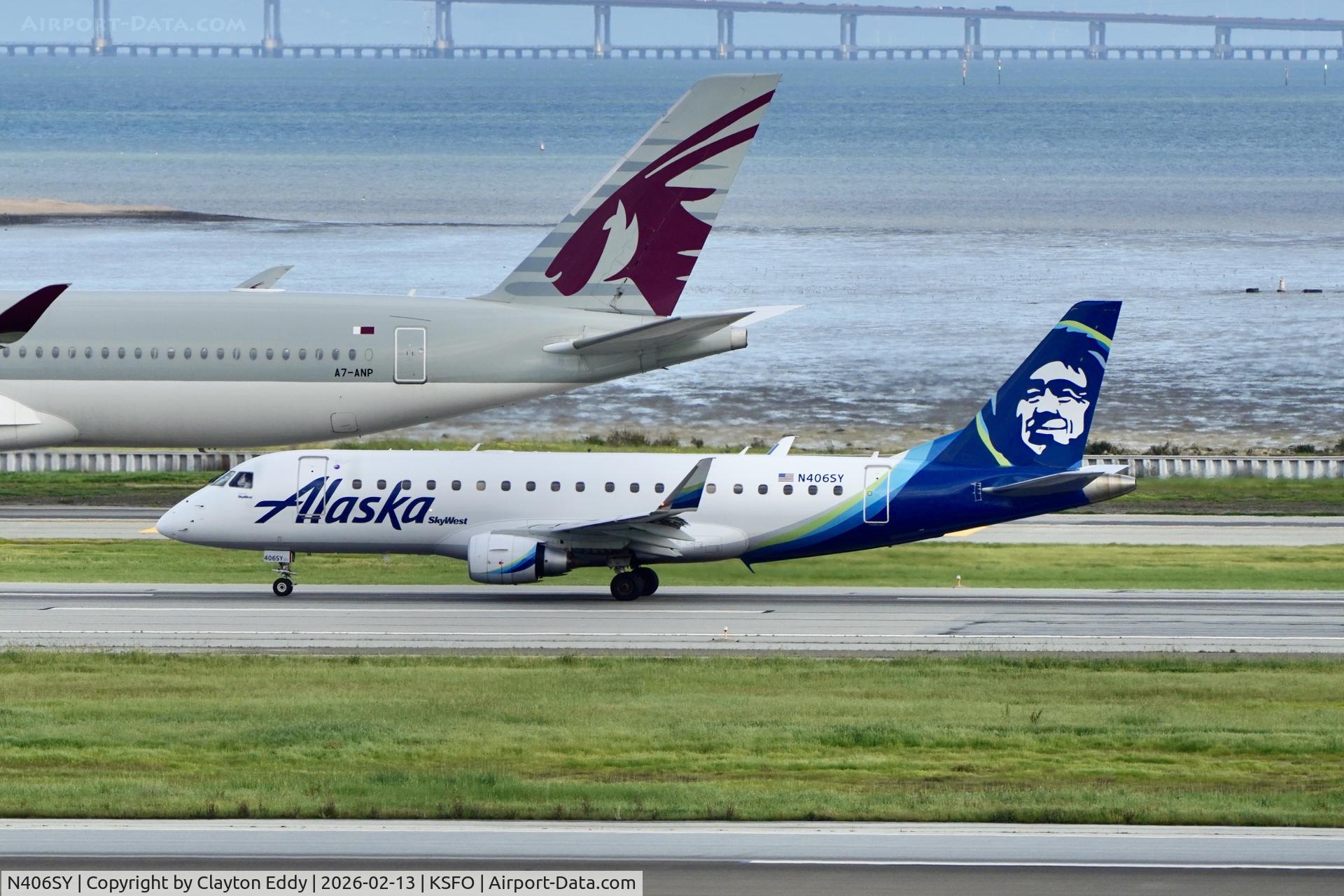N406SY, 2022 Embraer 75LR (ERJ-170-200LR) C/N 17000900, SFO 2026
