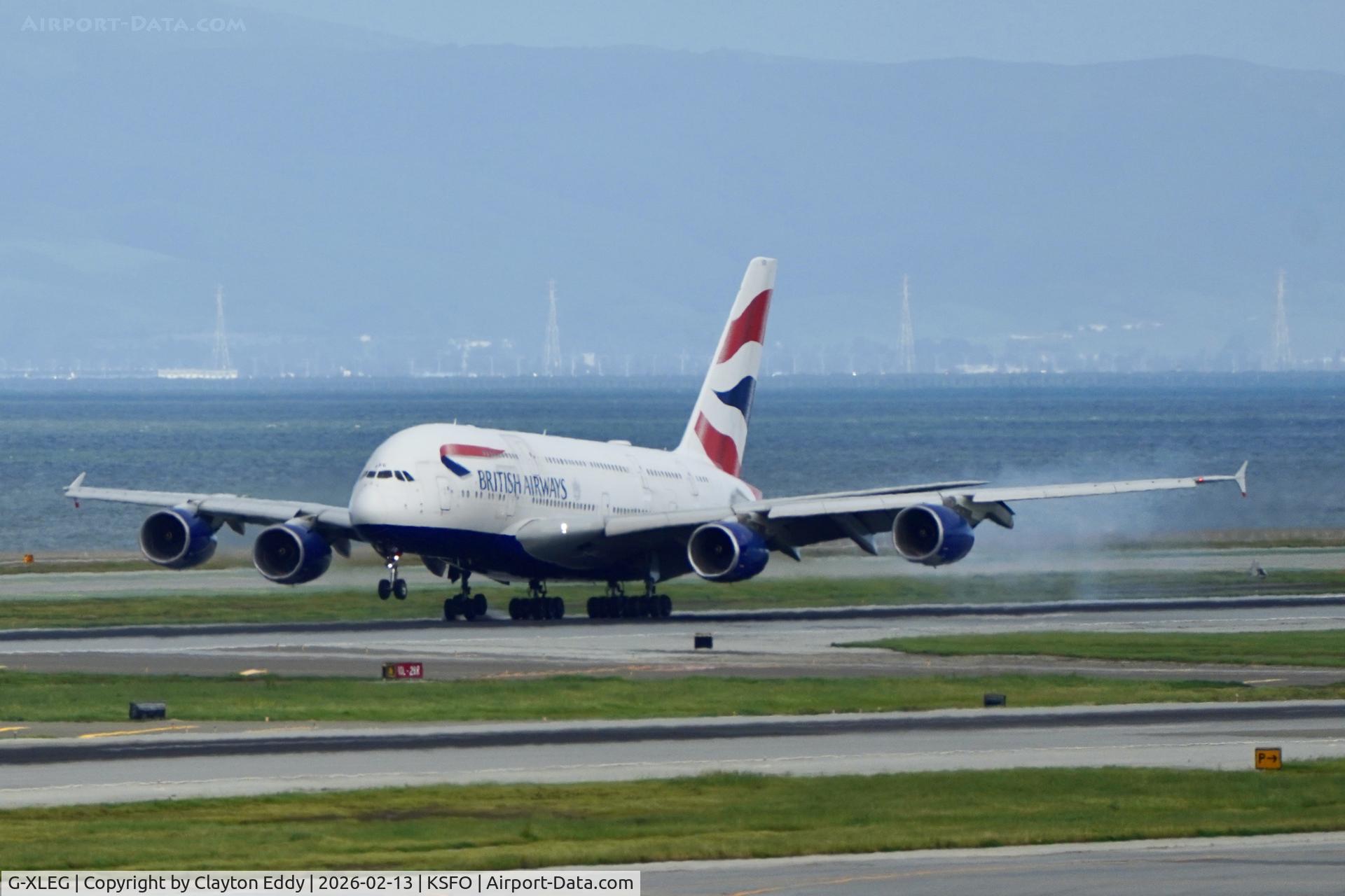 G-XLEG, 2014 Airbus A380-841 C/N 161, SFO 2026